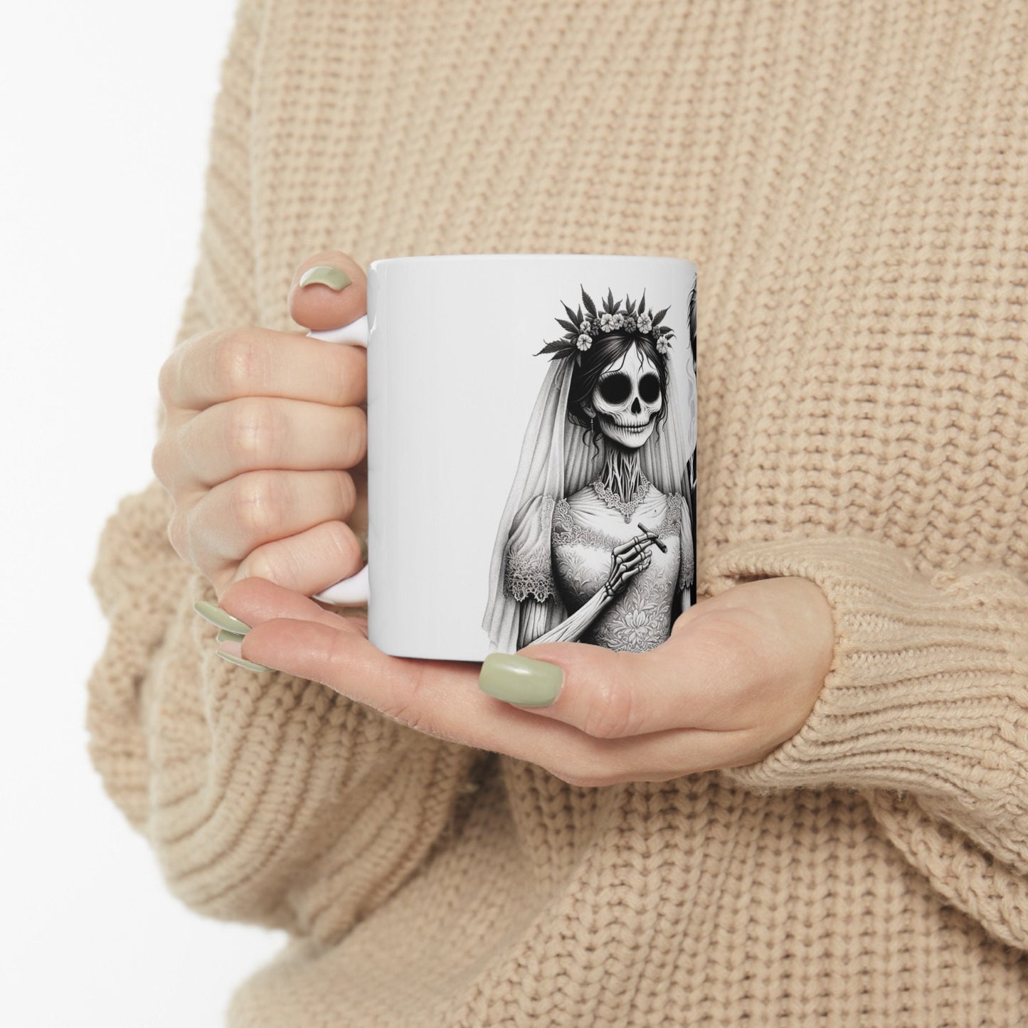 SKELETONS STONER WEDDING - Weed Coffee Mug (11oz)