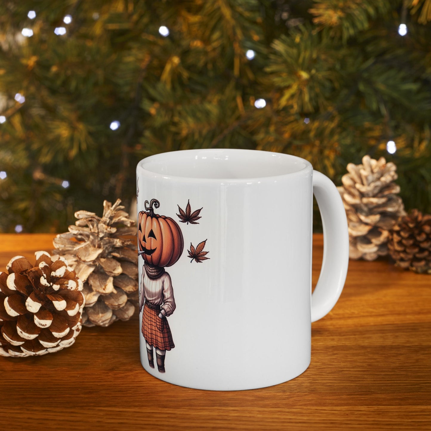 PUMPKIN HEAD COUPLE - Weed Coffee Mug (11oz)