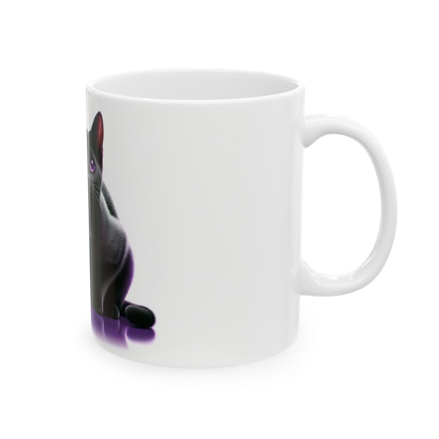 BLACK Cat WEED Jar - Weed Coffee Mug (11oz)
