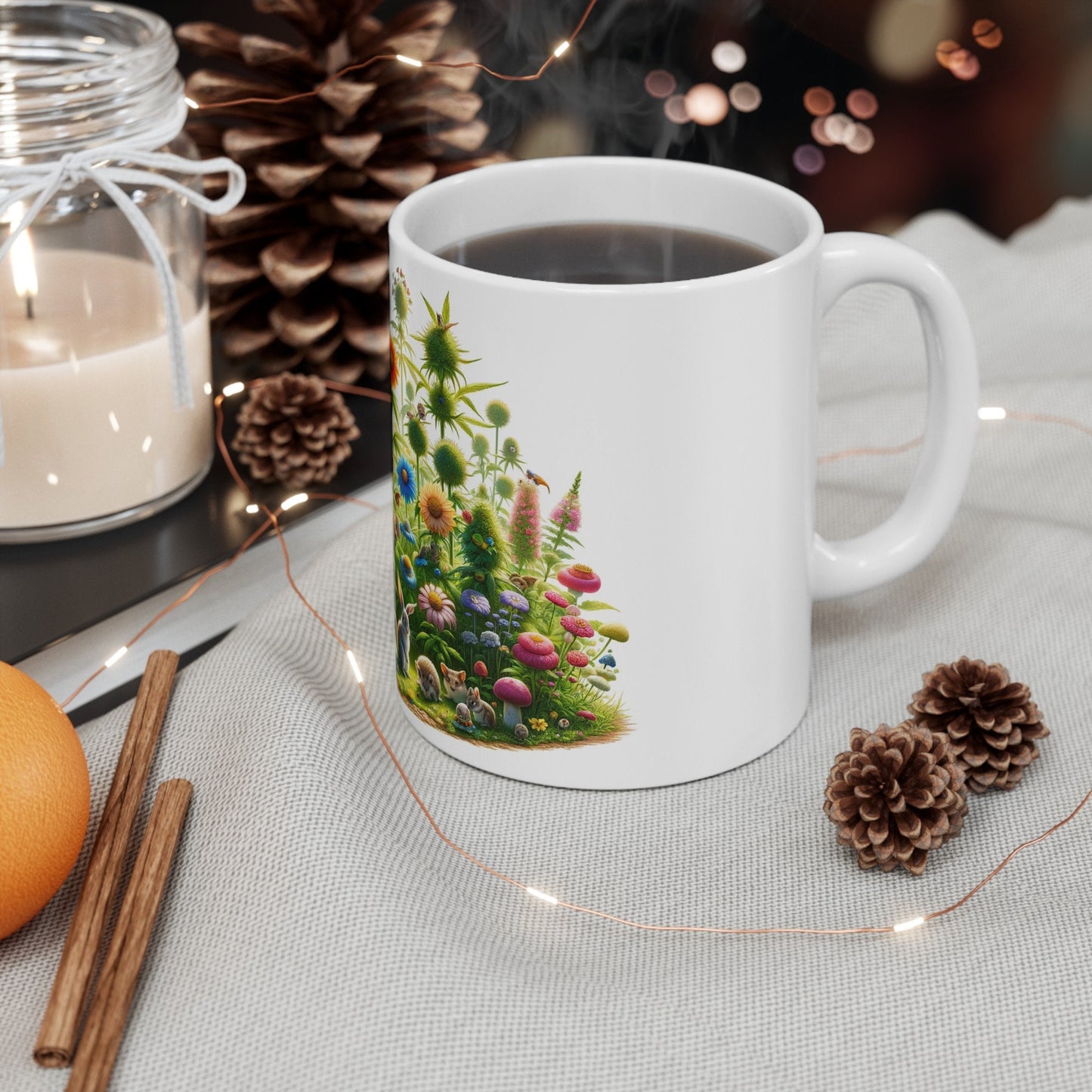 FLOWERS WEED & ANIMALS - Weed Coffee Mug (11oz)