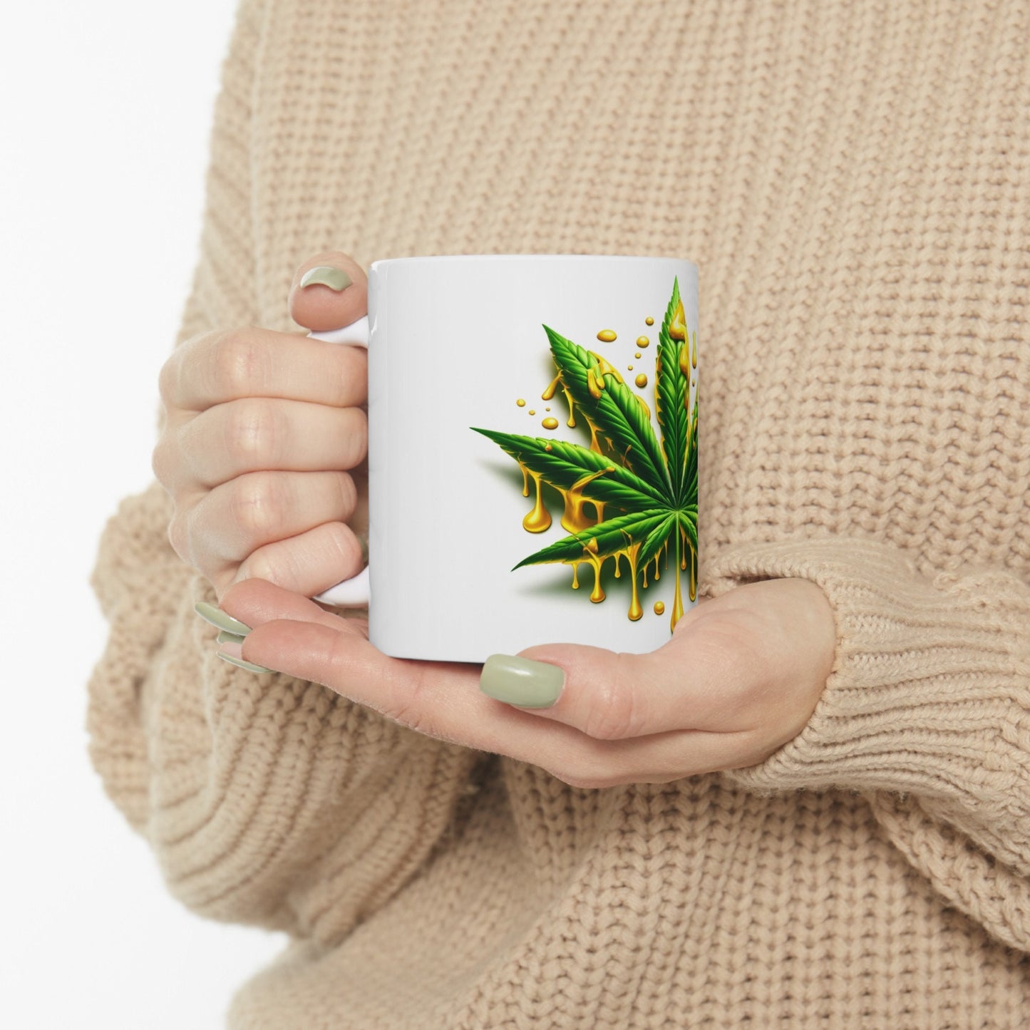 WAXY WEED LEAF - Weed Coffee Mug (11oz)