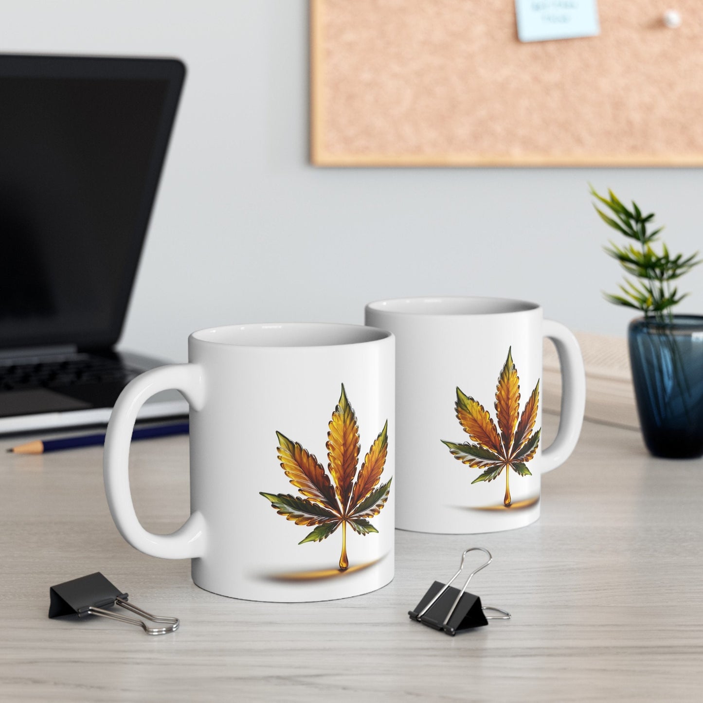 WEED WAX LEAF - Weed Coffee Mug (11oz)