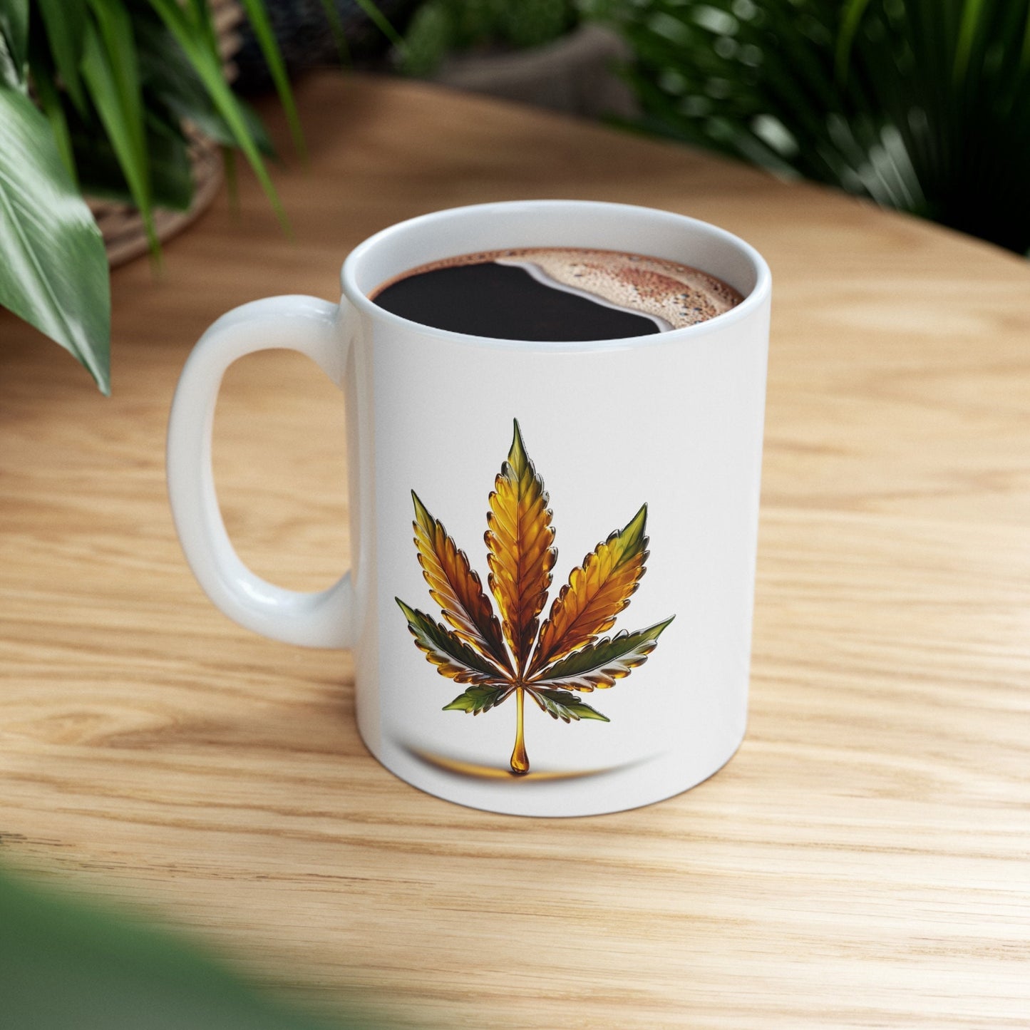 WEED WAX LEAF - Weed Coffee Mug (11oz)