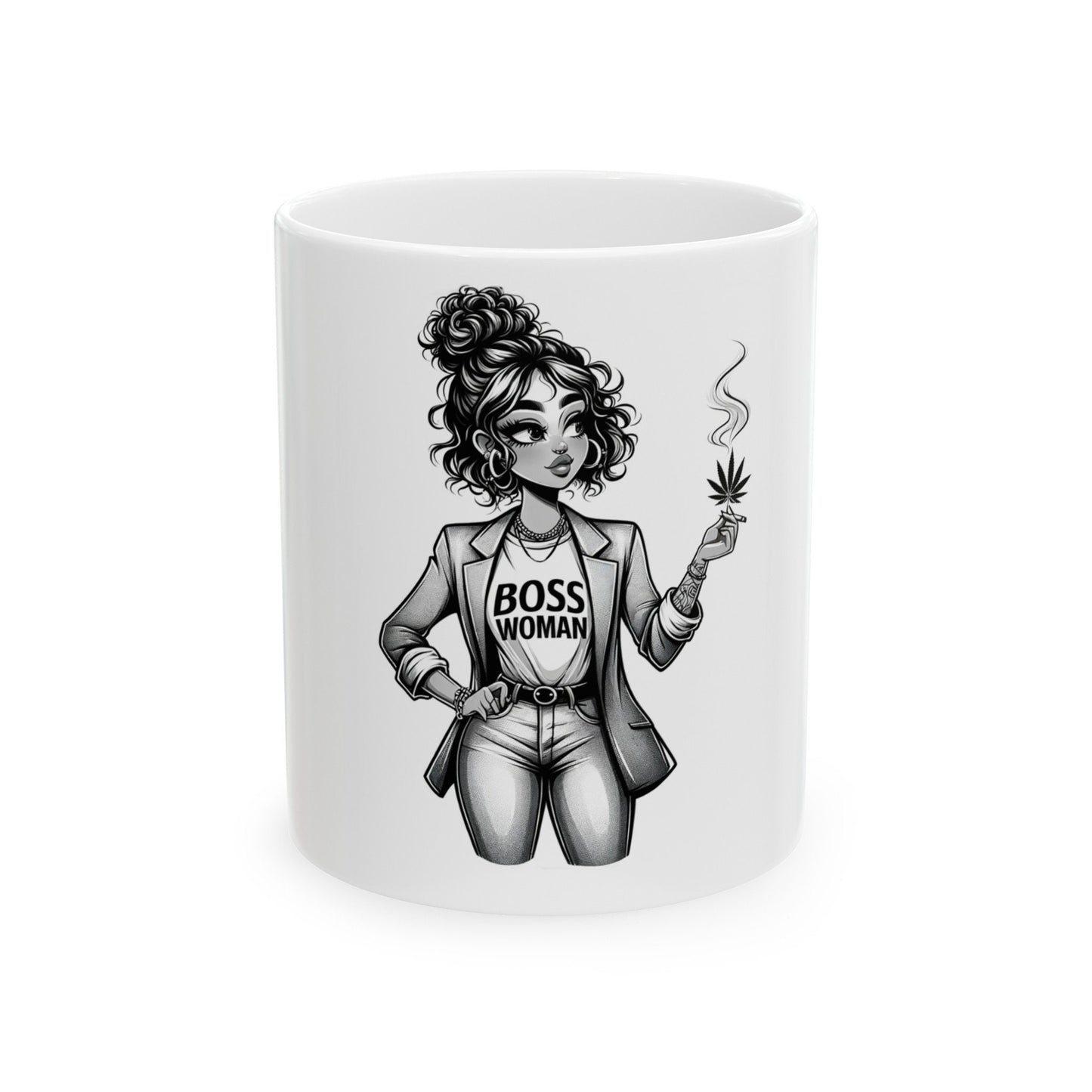 BOSS WOMAN Mug - Weed Coffee Mug (11oz)