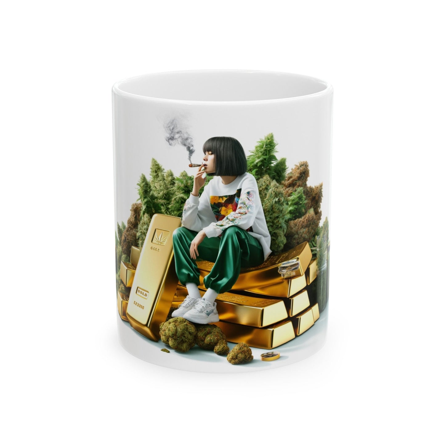 GOLD and WEED - Cannabis Coffee Mug (11oz)