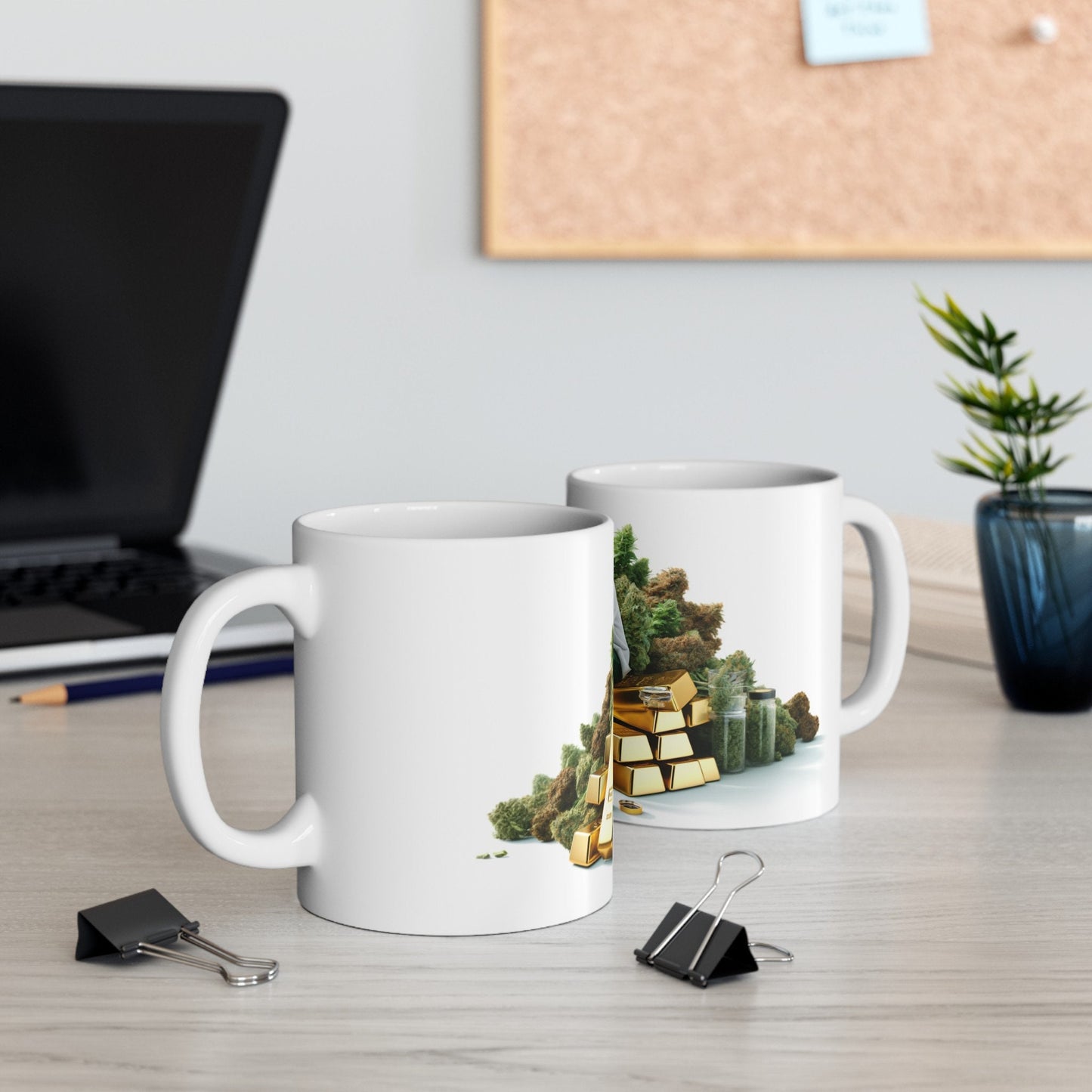GOLD and WEED - Cannabis Coffee Mug (11oz)
