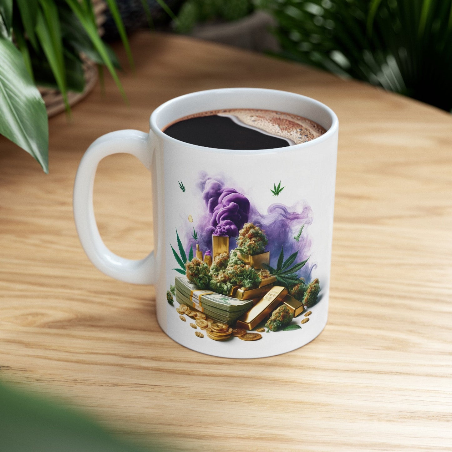 WEED MONEY GOLD Mug - Weed Coffee Mug (11oz)