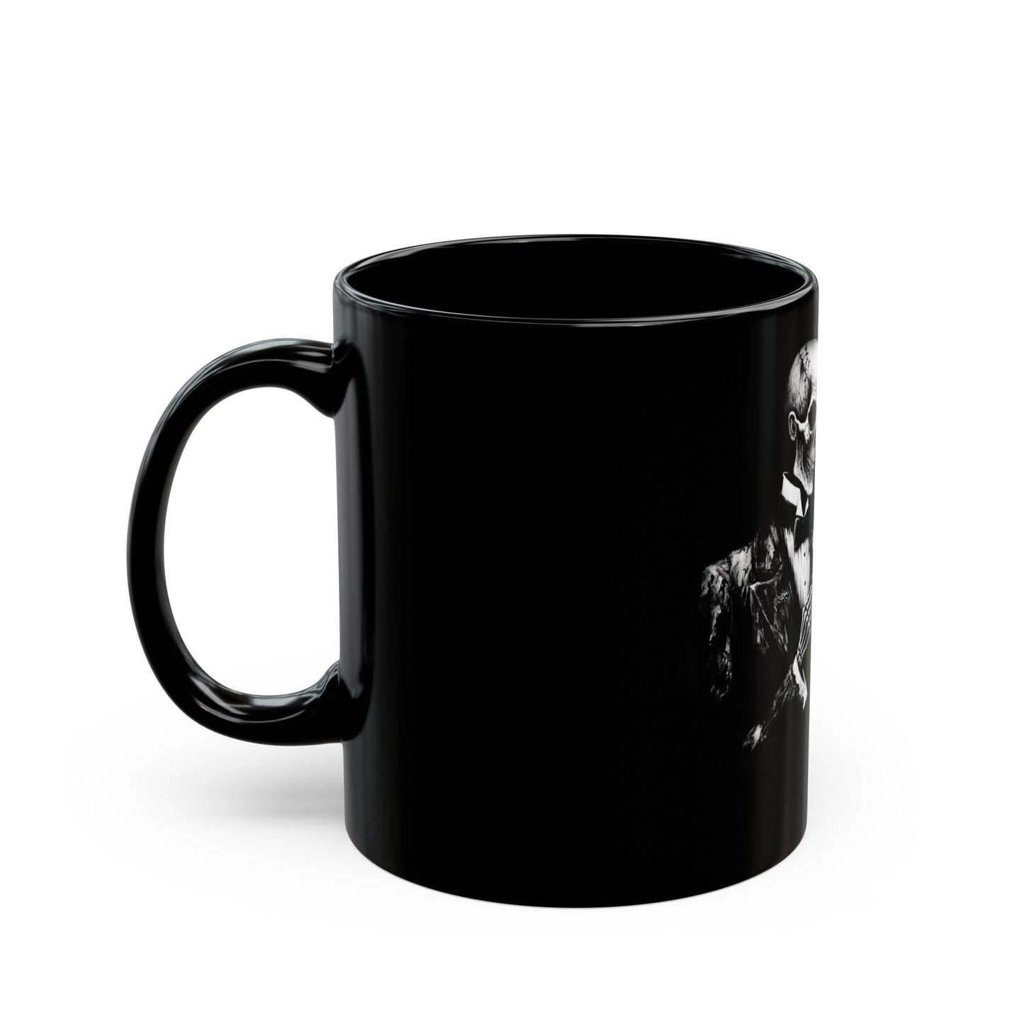 SKELETON COUPLE - Weed Coffee Mug (11oz) BLACK