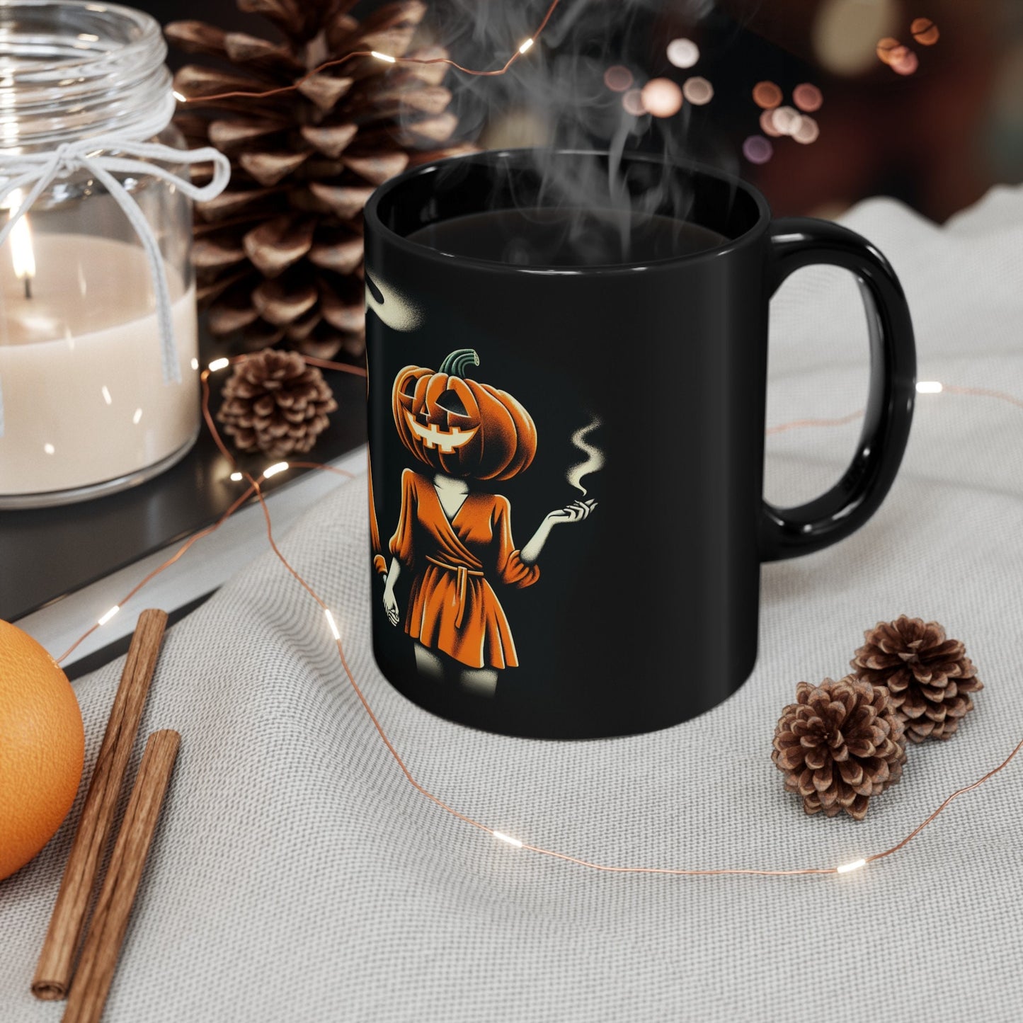 HALLOWEEN COUPLE - Weed Coffee Mug (11oz) BLACK
