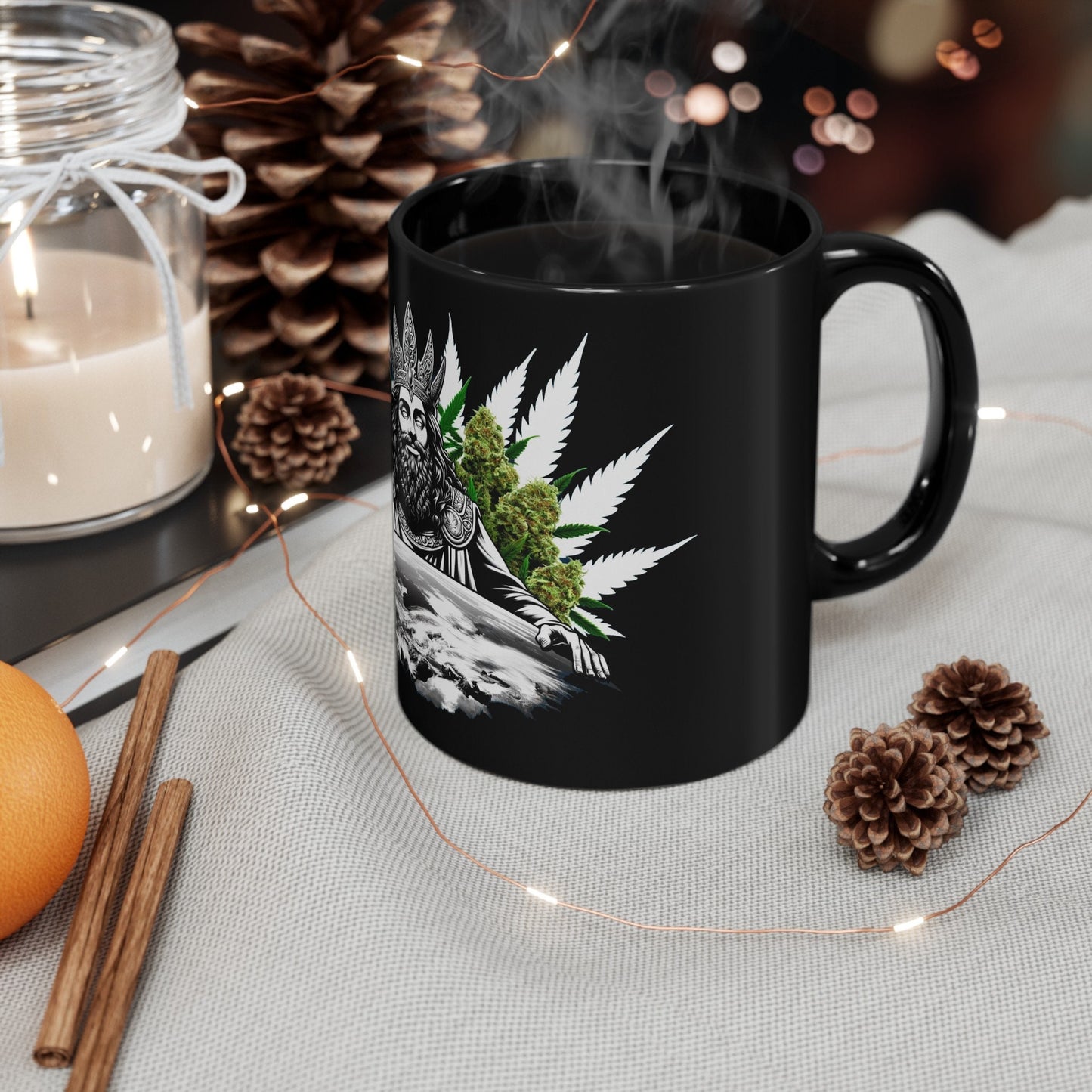 WEED LORD MUG - Weed Coffee Mug (11oz) BLACK