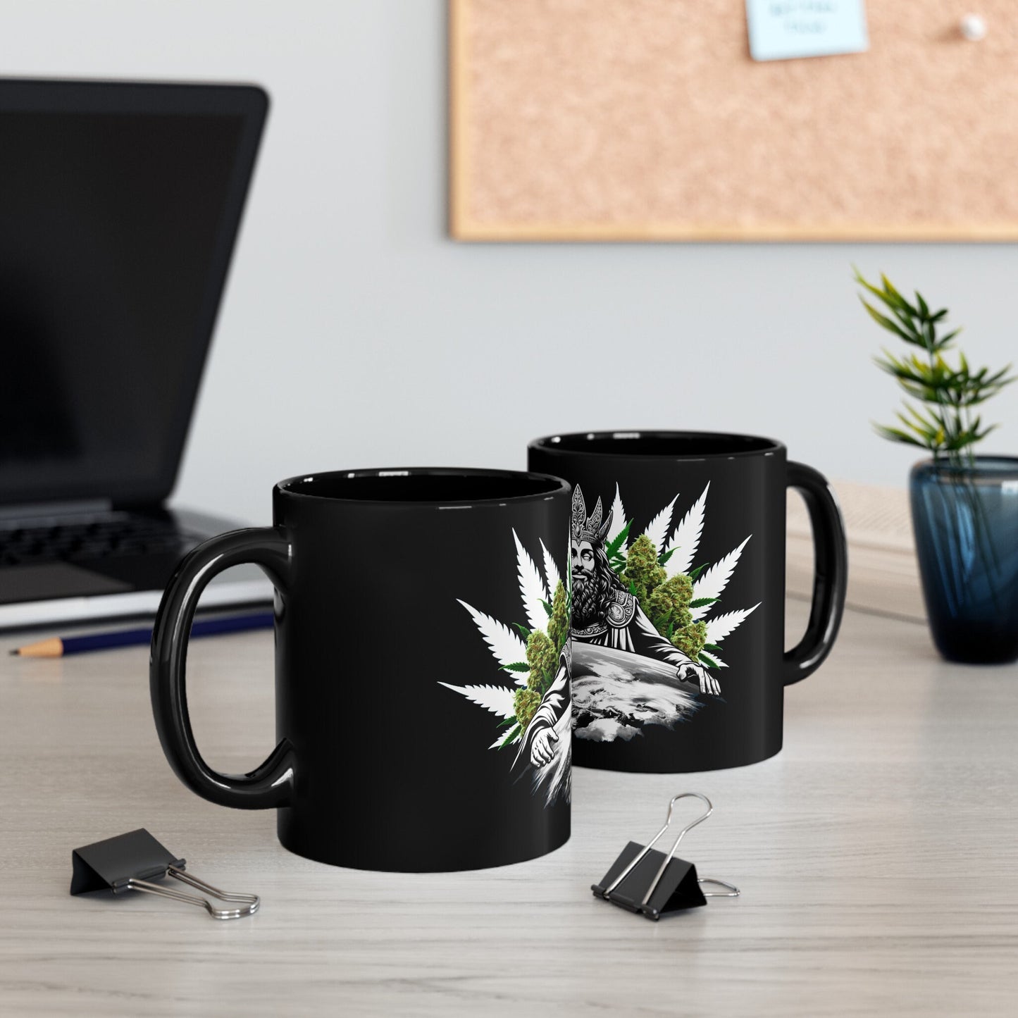 WEED LORD MUG - Weed Coffee Mug (11oz) BLACK