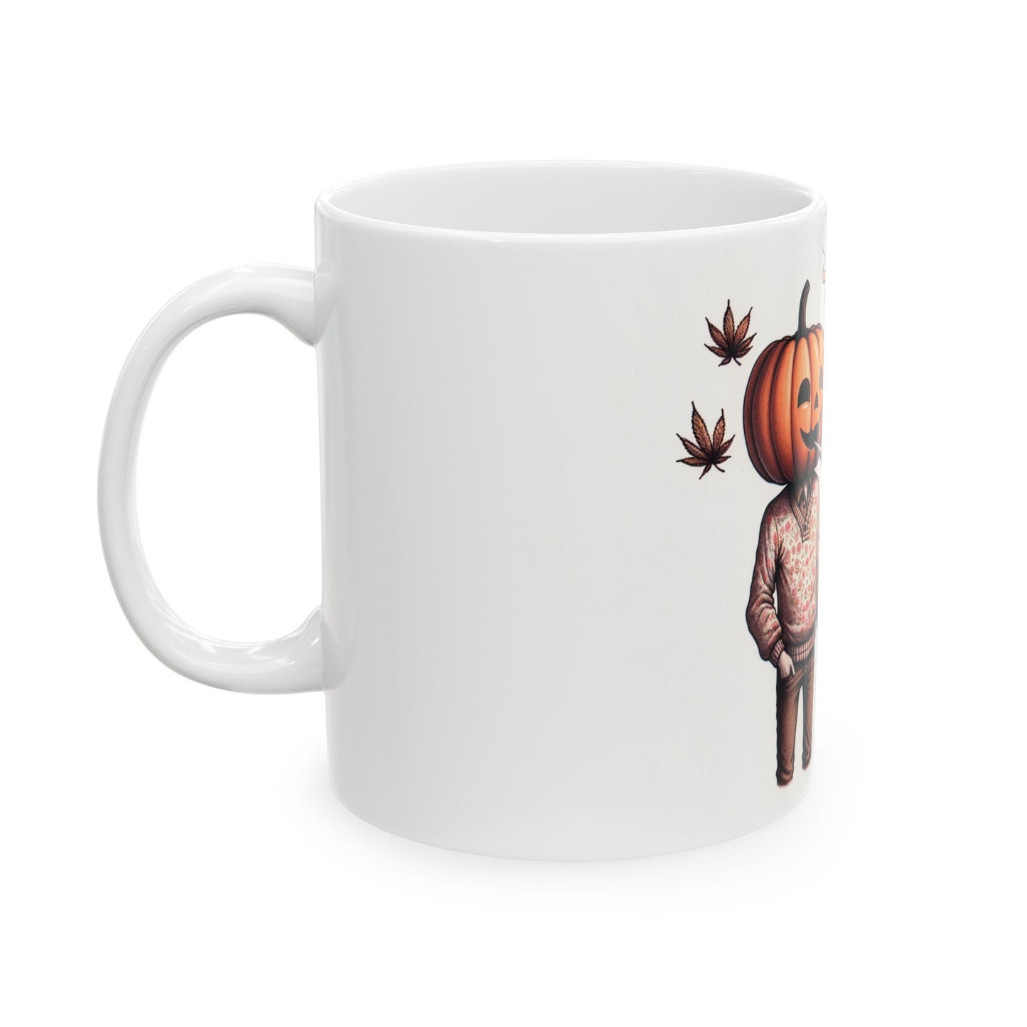 PUMPKIN HEAD COUPLE - Weed Coffee Mug (11oz)