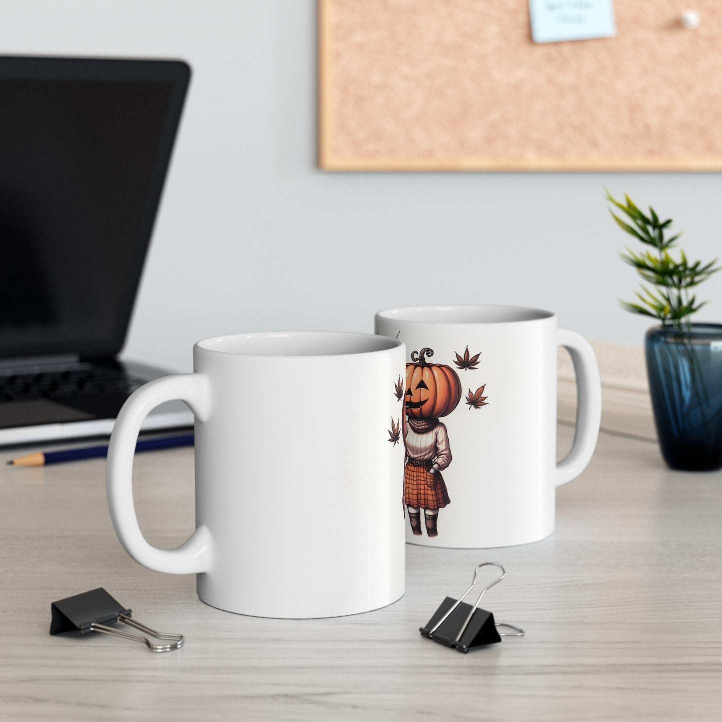 PUMPKIN HEAD COUPLE - Weed Coffee Mug (11oz)