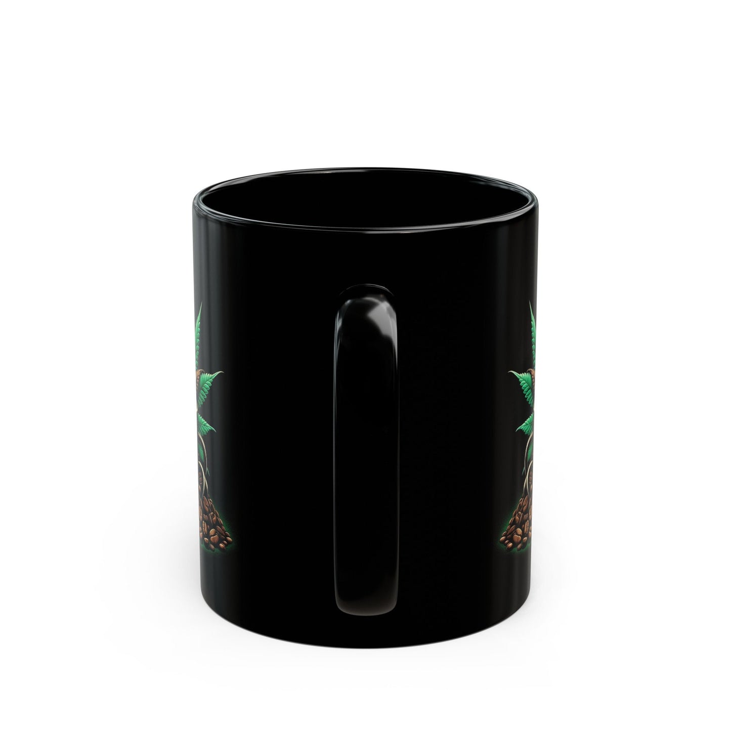 WEED + COFFEE MUG - 420 Coffee Mug (11oz) BLACK