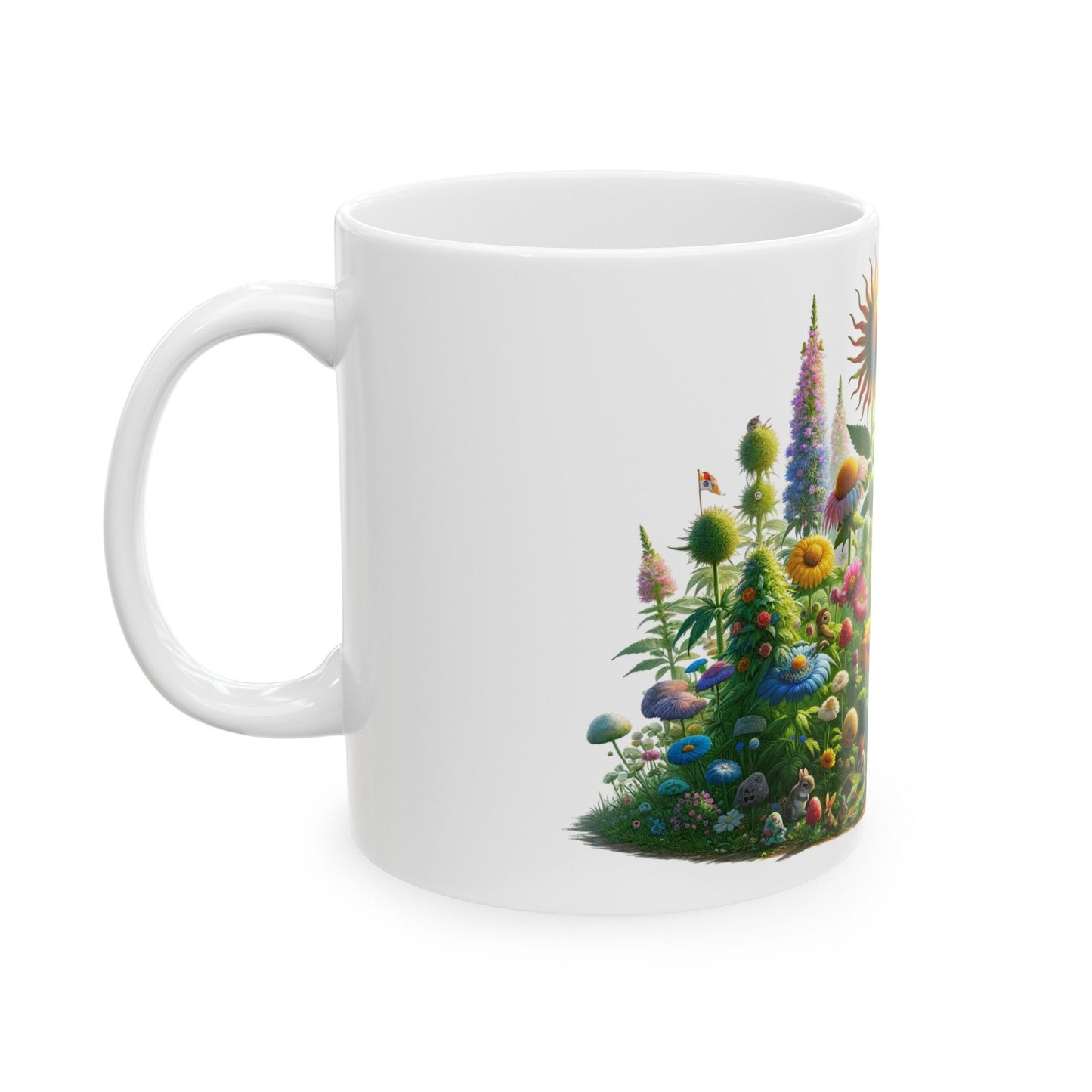 FLOWERS WEED & ANIMALS - Weed Coffee Mug (11oz)