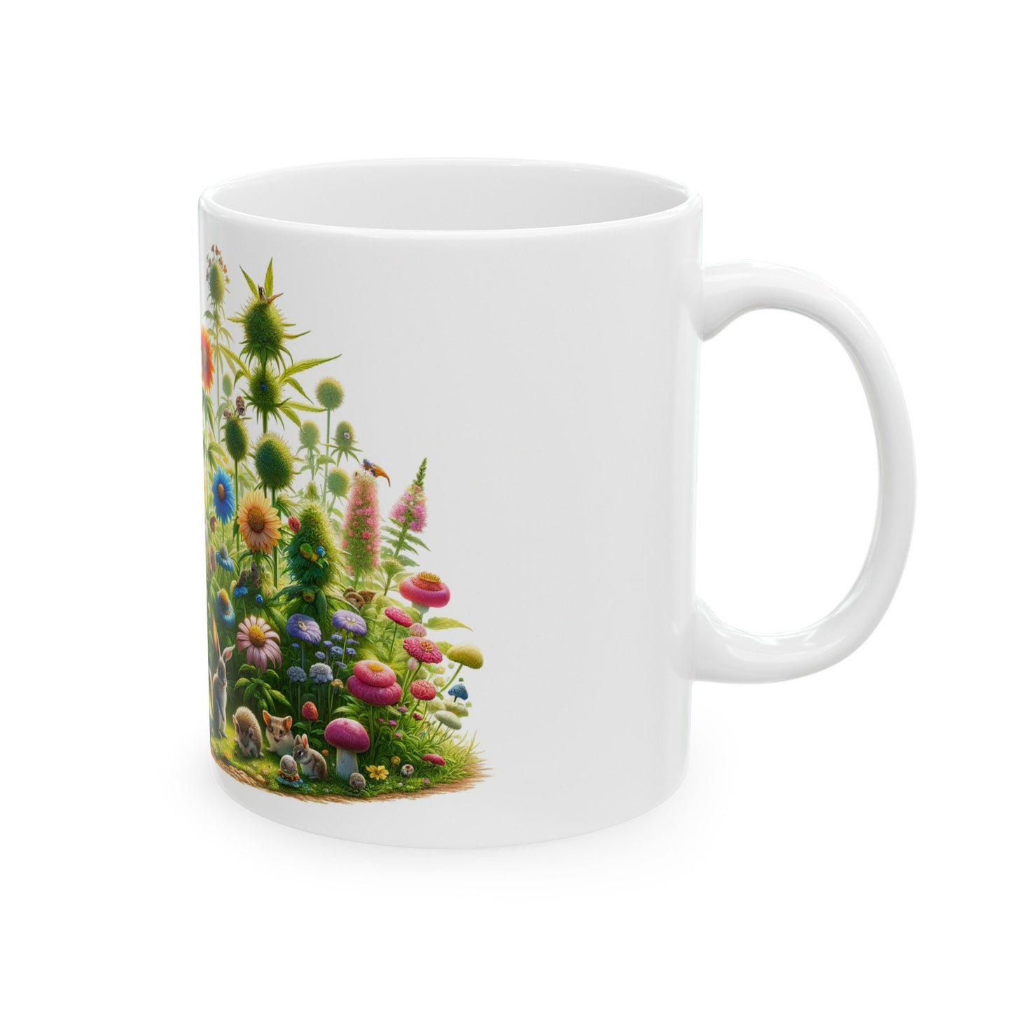 FLOWERS WEED & ANIMALS - Weed Coffee Mug (11oz)