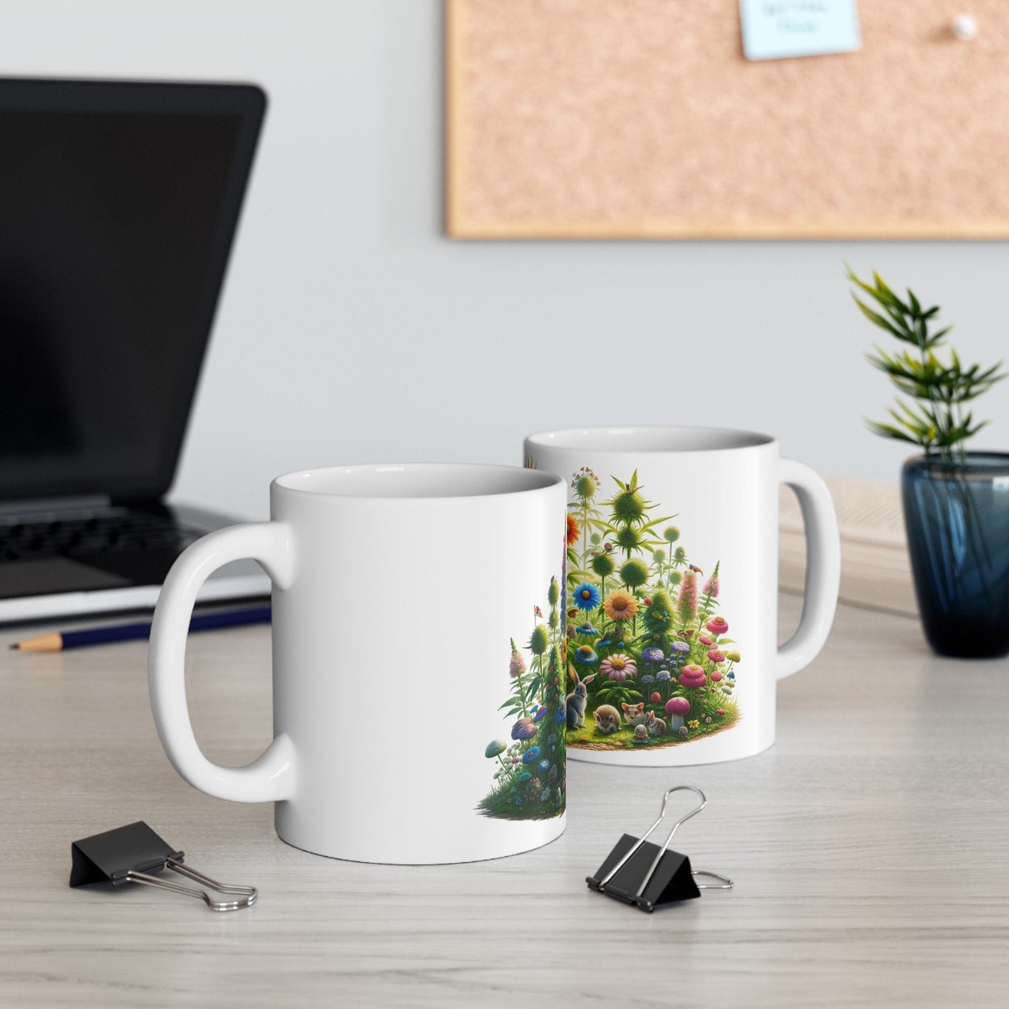 FLOWERS WEED & ANIMALS - Weed Coffee Mug (11oz)