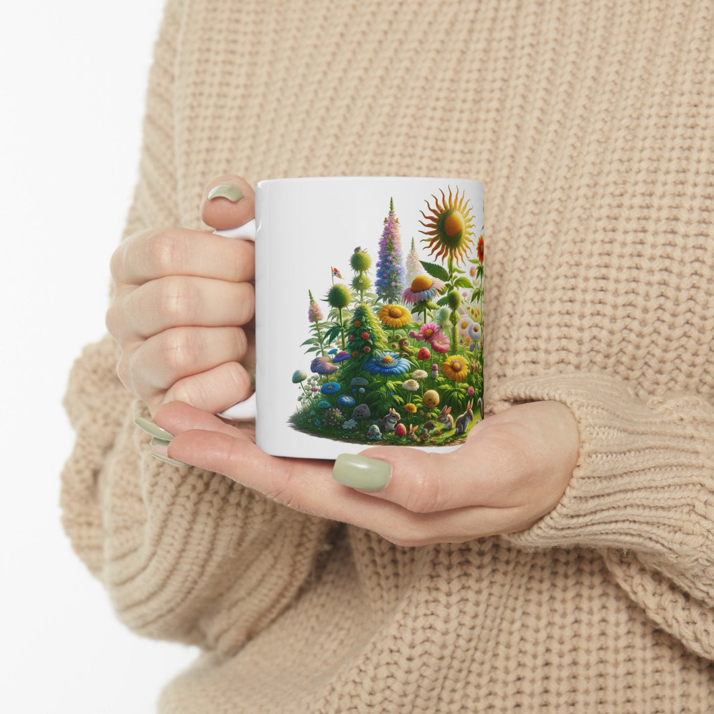 FLOWERS WEED & ANIMALS - Weed Coffee Mug (11oz)