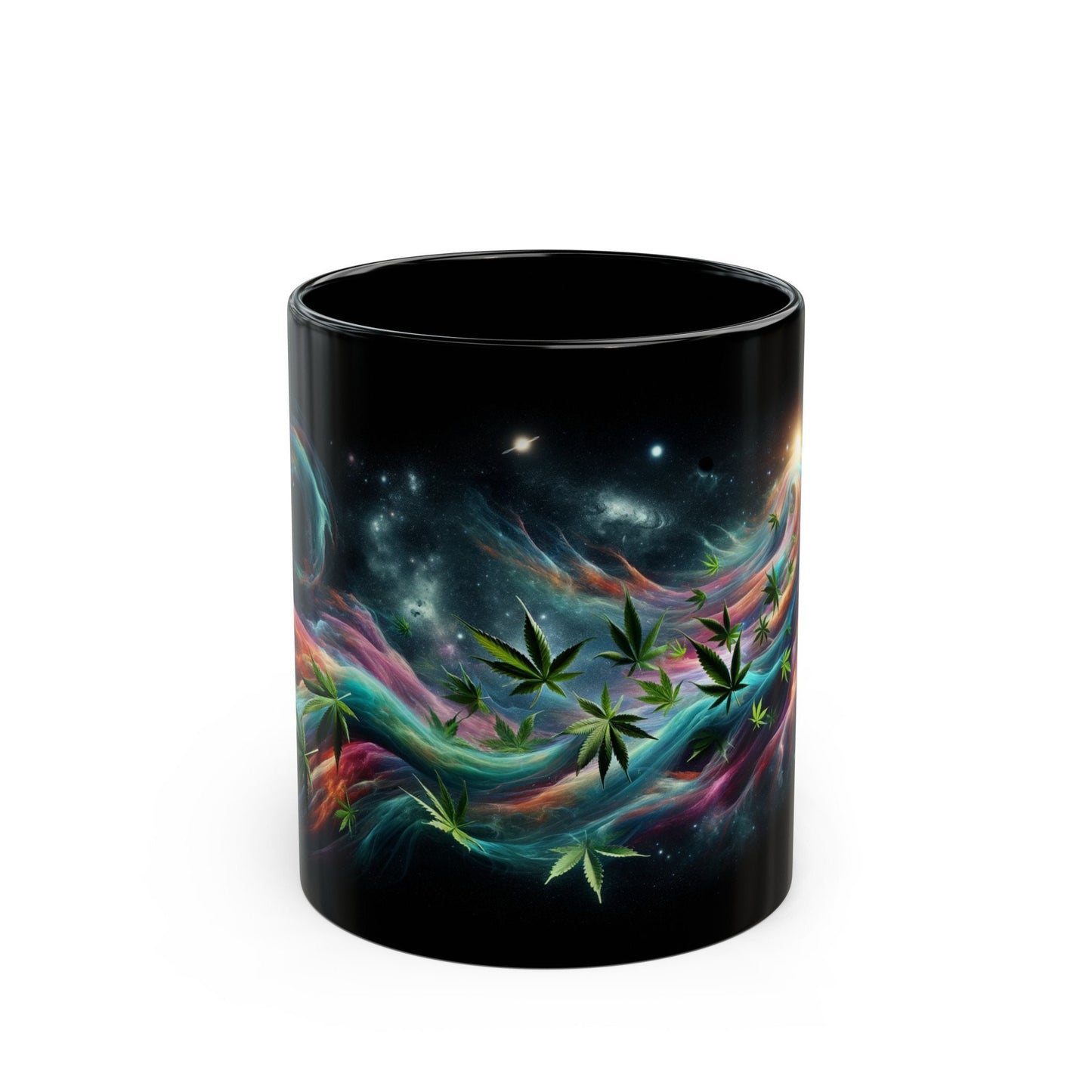 COSMIC WIND MUG - Weed Coffee Mug (11oz) BLACK
