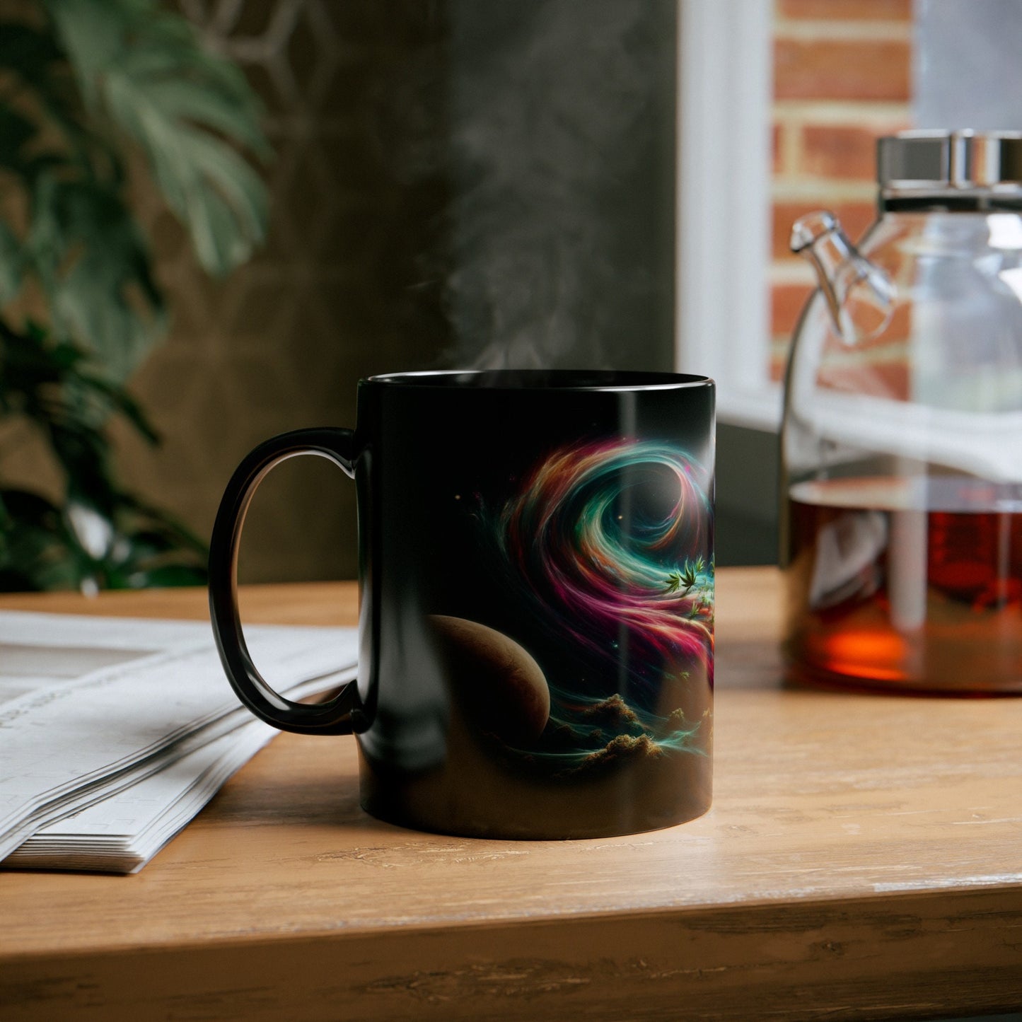 COSMIC WEED MUG - Weed Coffee Mug (11oz) BLACK