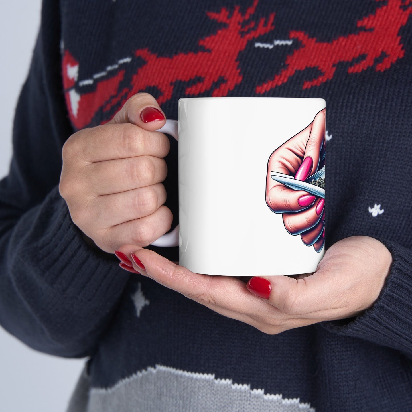 ROLLING UP HANDS - Weed Coffee Mug (11oz)