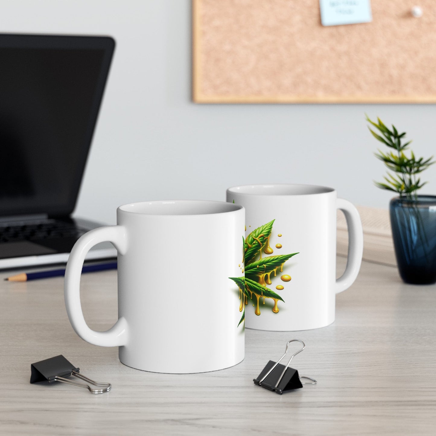 WAXY WEED LEAF - Weed Coffee Mug (11oz)