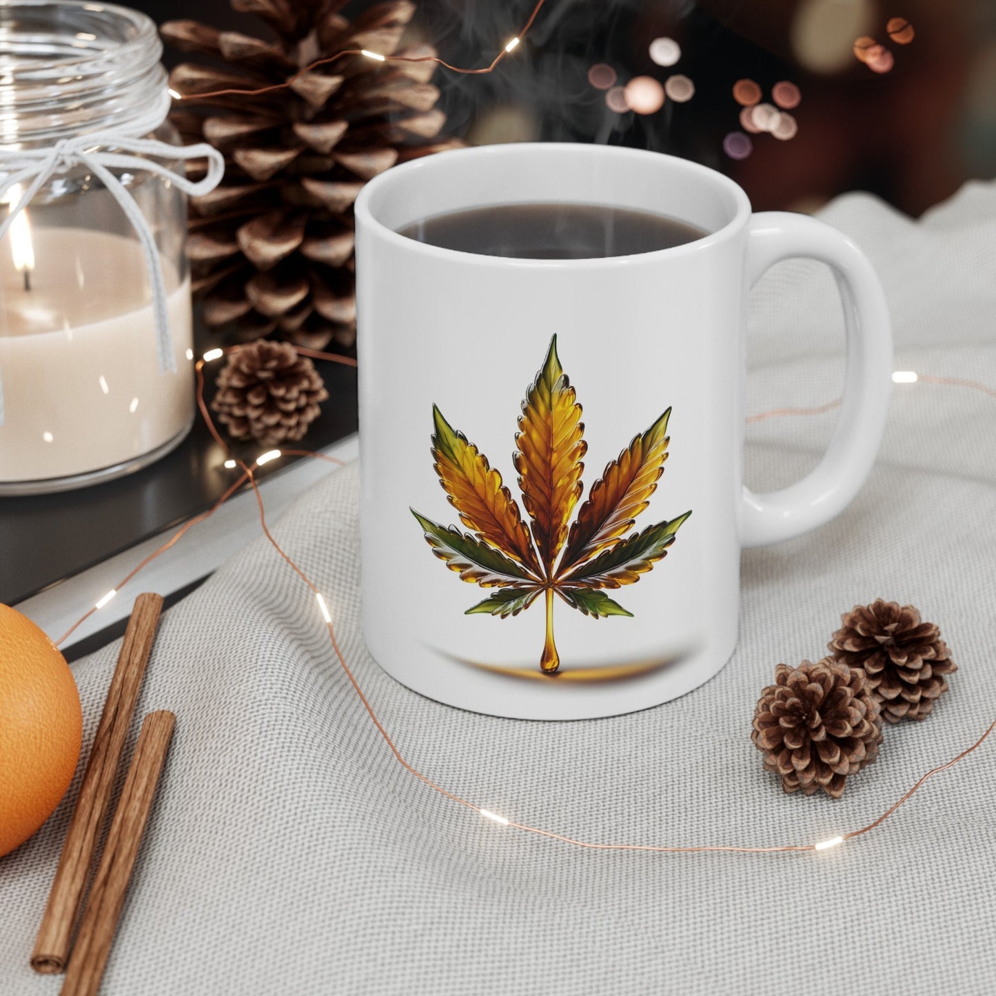 WEED WAX LEAF - Weed Coffee Mug (11oz)