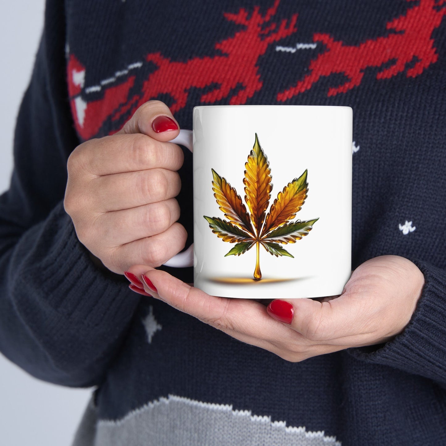 WEED WAX LEAF - Weed Coffee Mug (11oz)