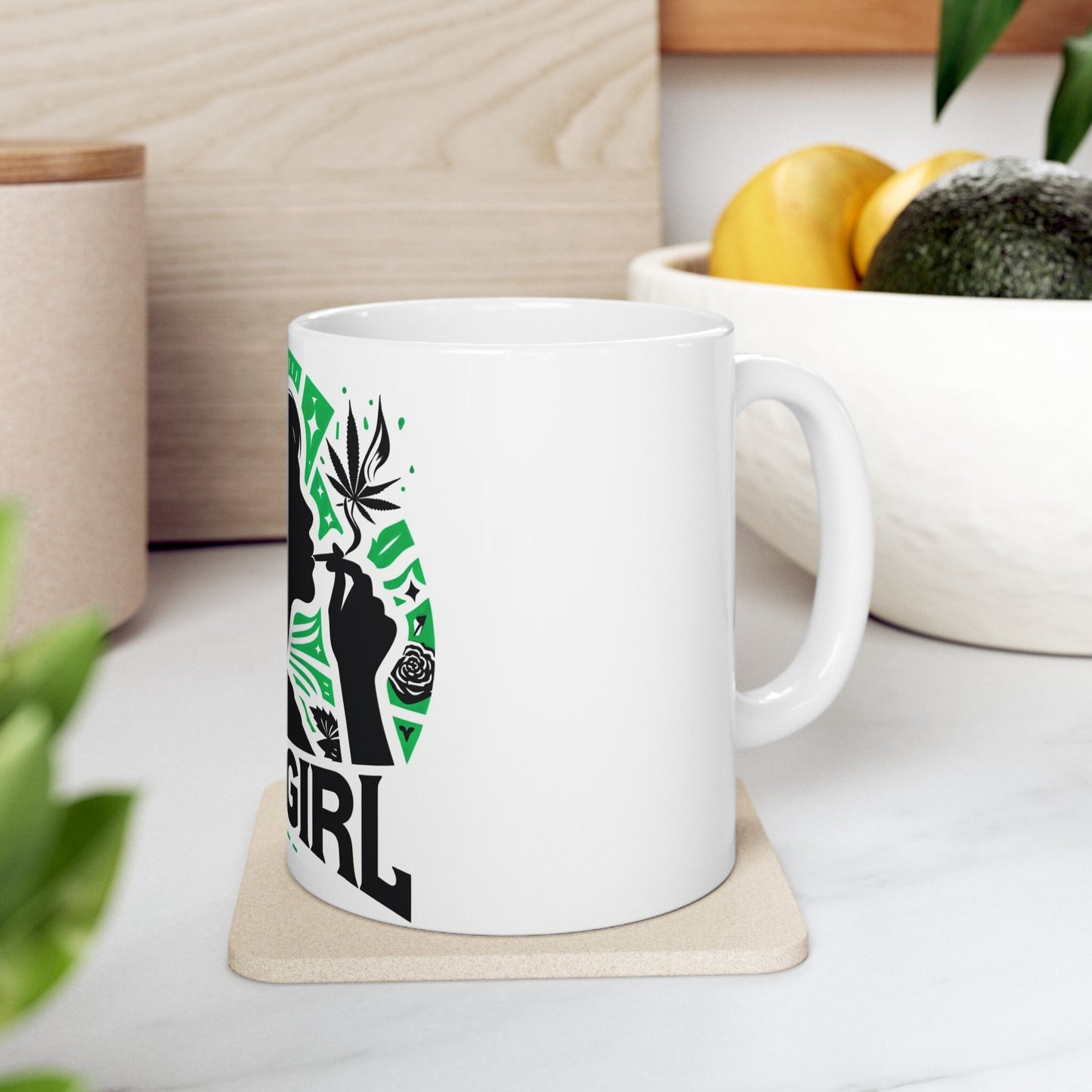 DANK GIRL Mug - Weed Coffee Mug (11oz)