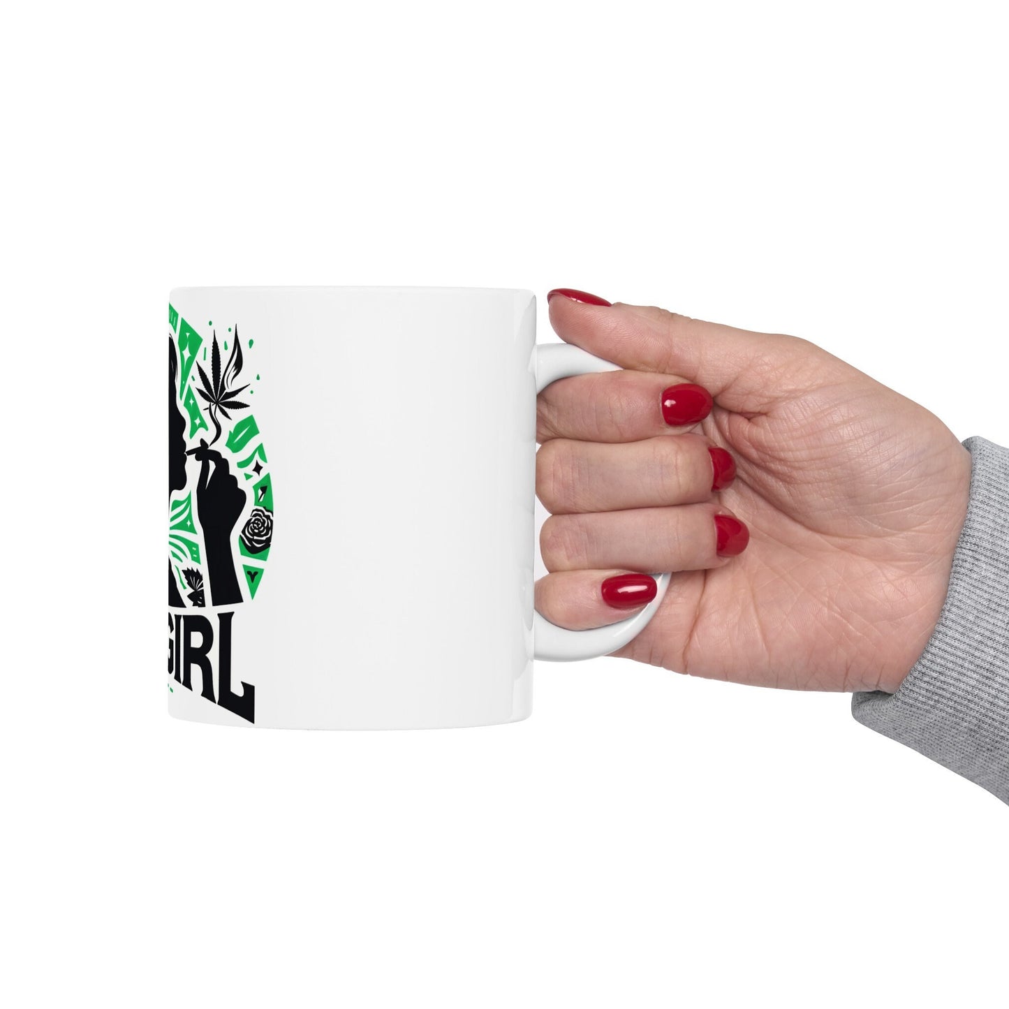 DANK GIRL Mug - Weed Coffee Mug (11oz)