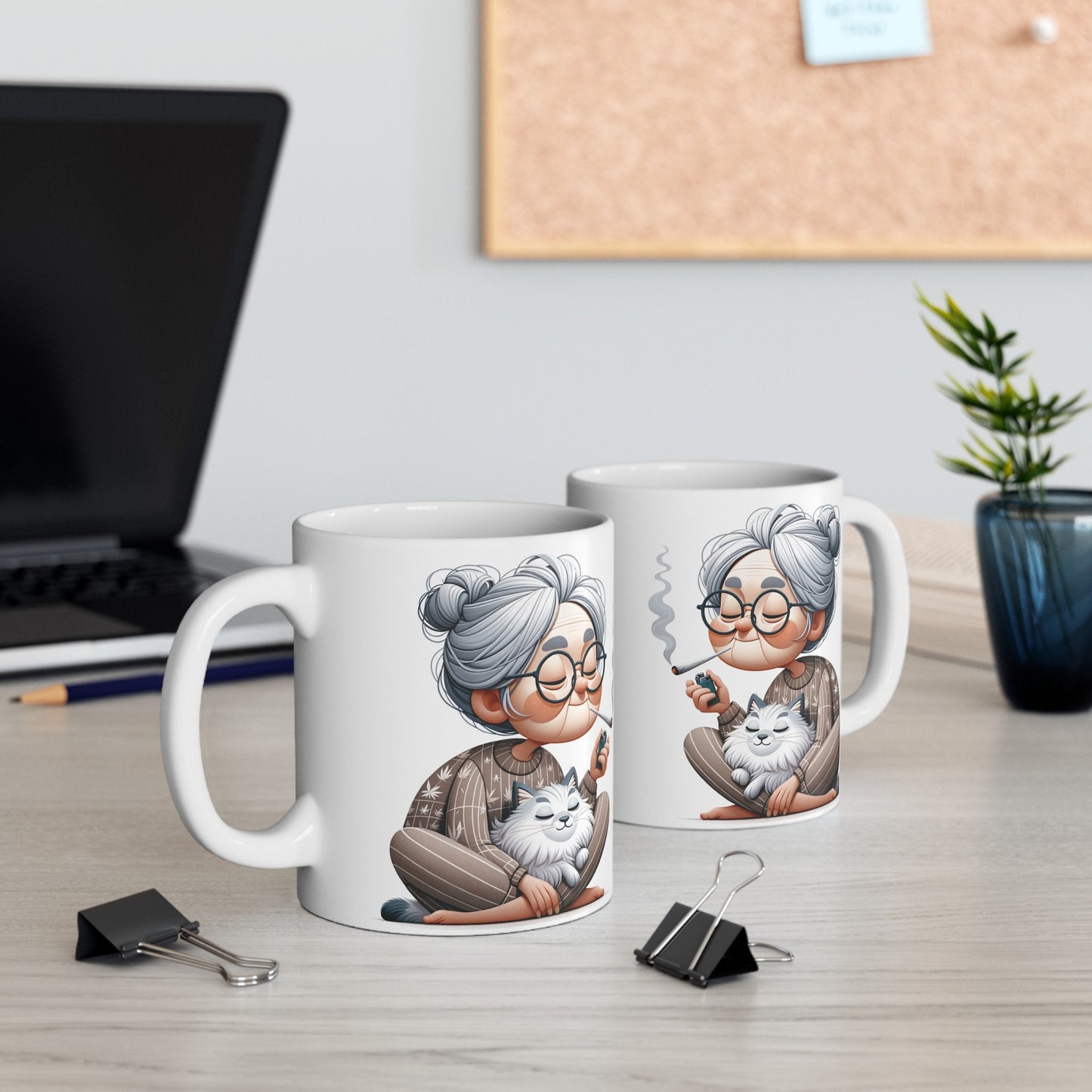 STONER GRANNY - Weed Coffee Mug (11oz)