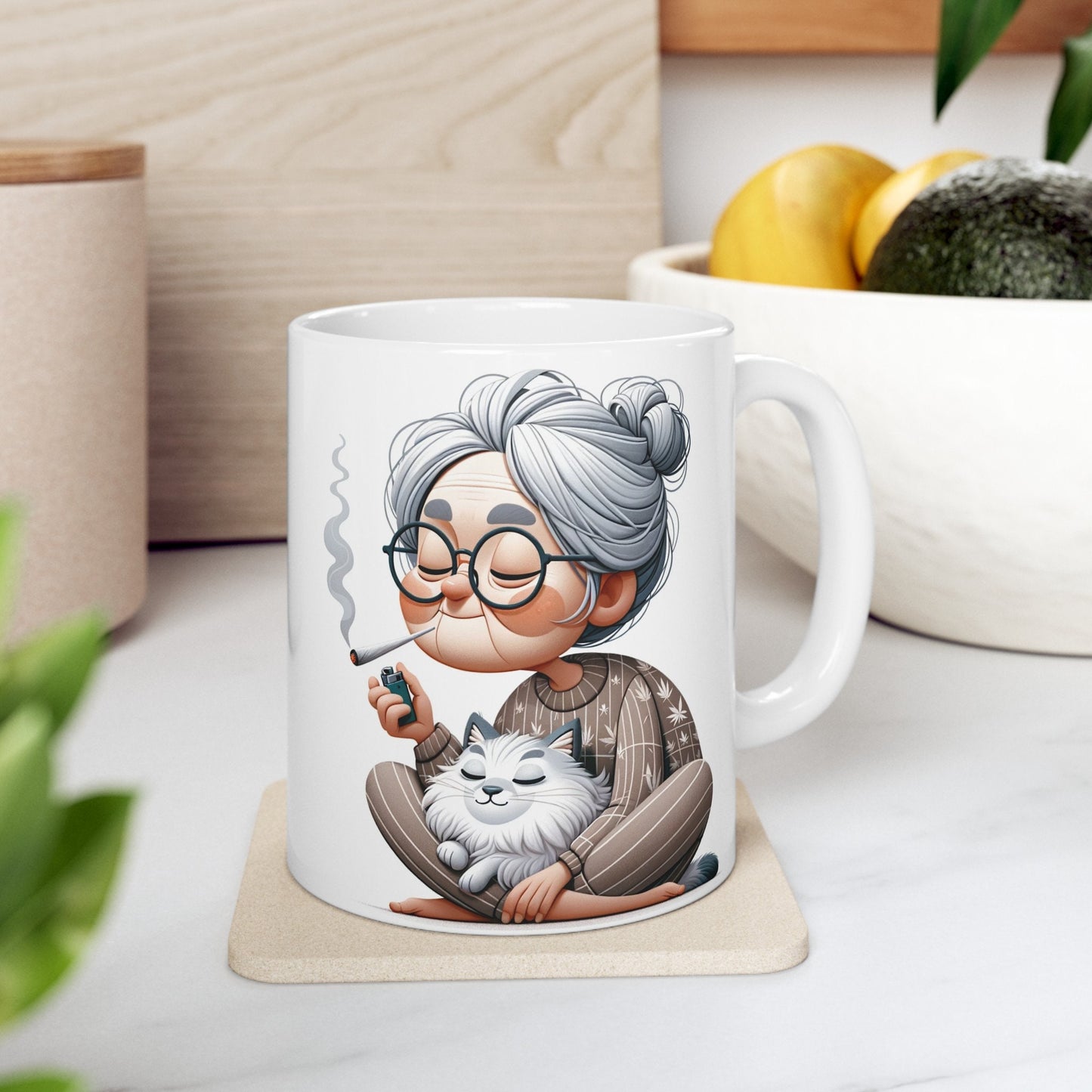 STONER GRANNY - Weed Coffee Mug (11oz)