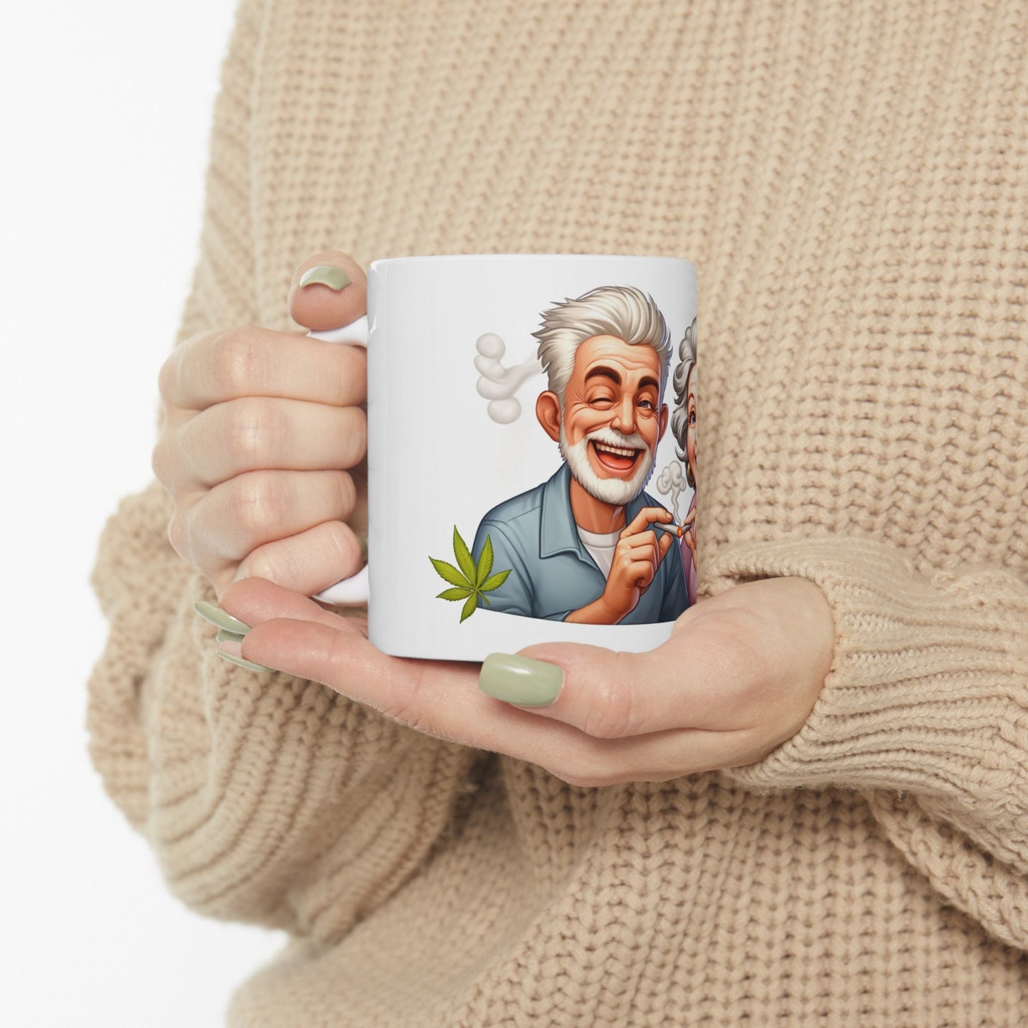 OLD STONER COUPLE - Weed Coffee Mug (11oz)