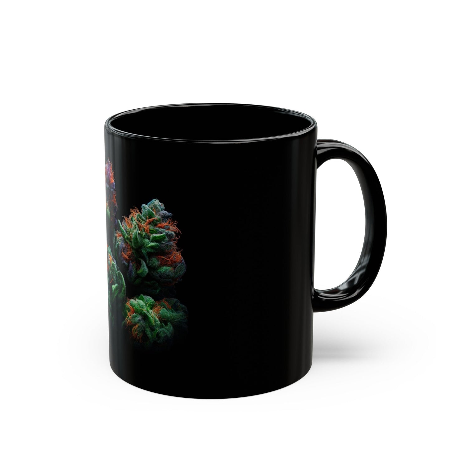 PRETTY WEED NUGS - Weed Coffee Mug (11oz) BLACK