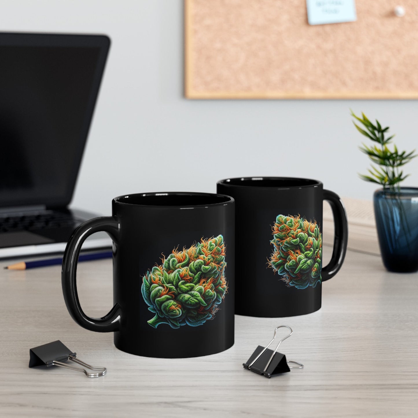 WEED NUG MUG - Weed Coffee Mug (11oz) BLACK