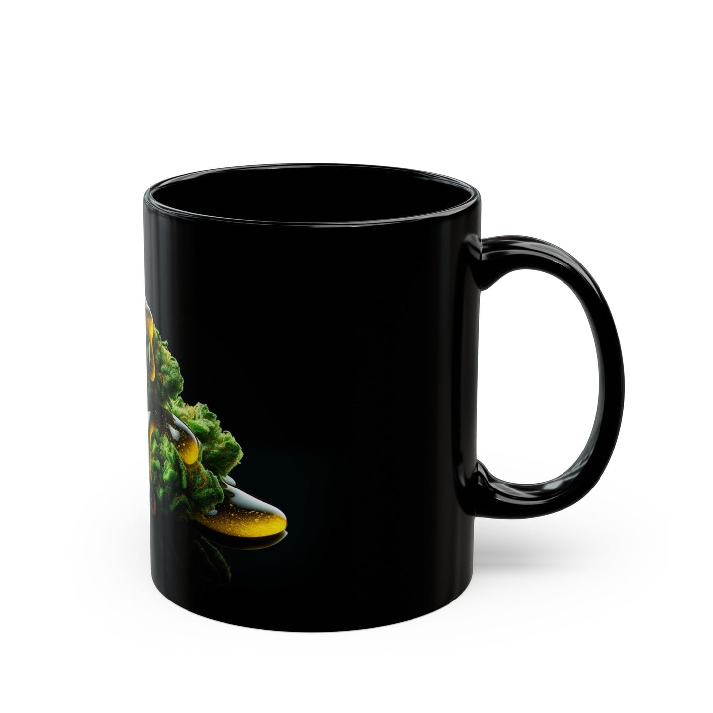 WAXY WEED NUG - Weed Coffee Mug (11oz) BLACK