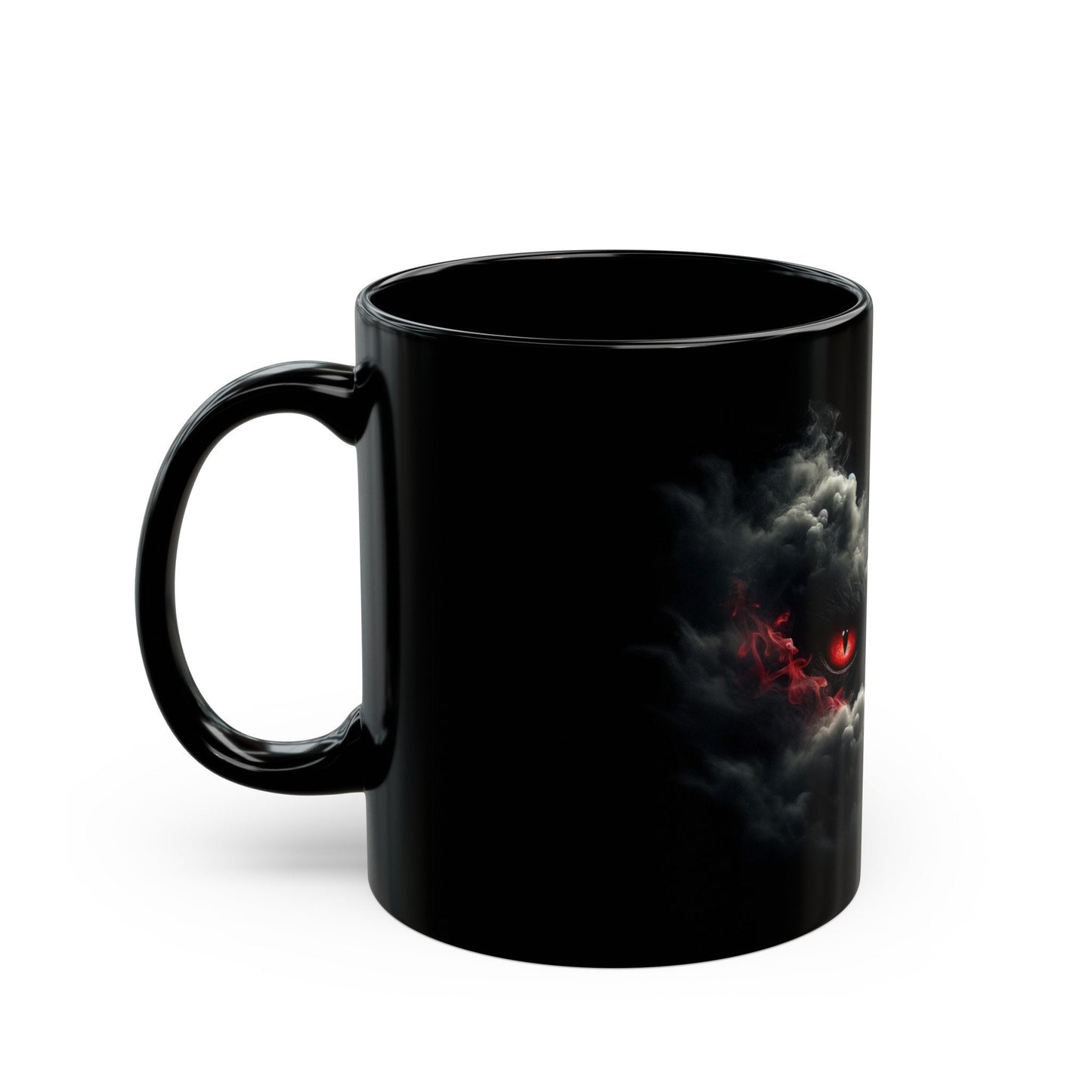 SMOKEY RED EYES - WEED Coffee Mug (11oz) BLACK