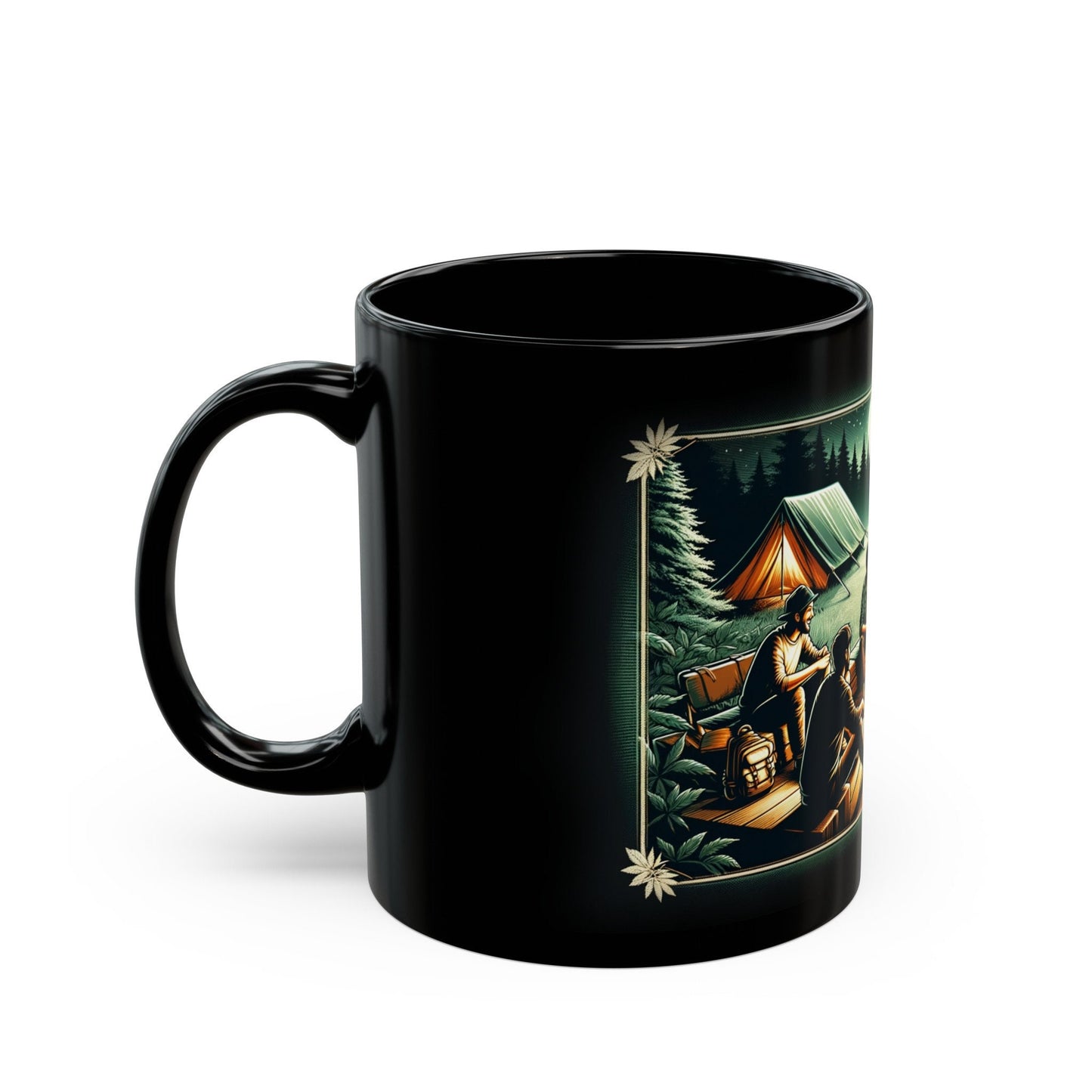 WEED CAMPING MUG - 420 Coffee Mug (11oz) BLACK