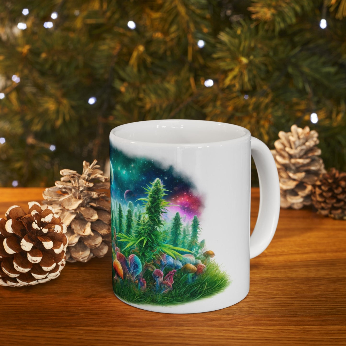 420 SPACE SHROOMS - Coffee Weed Mug (11oz)