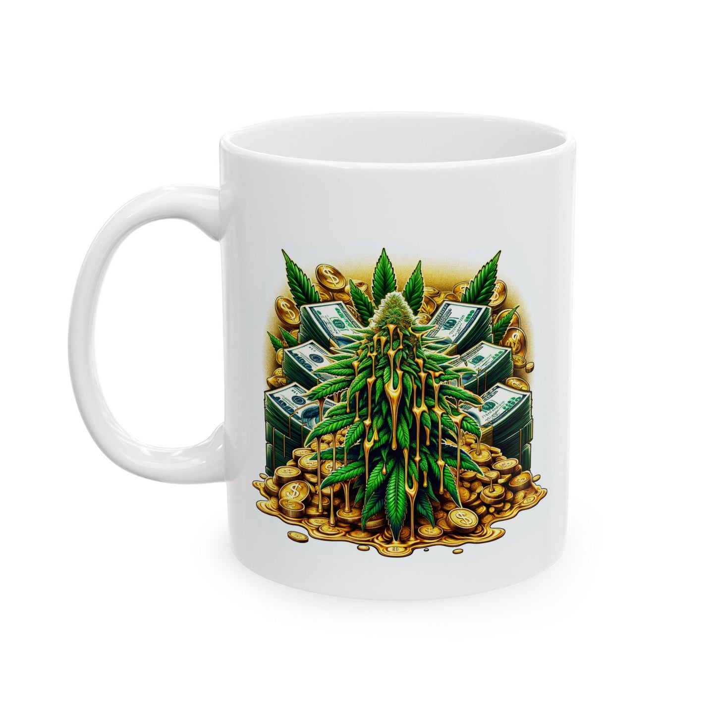 WEED MONEY GOLD Mug - Weed Coffee Mug (11oz)
