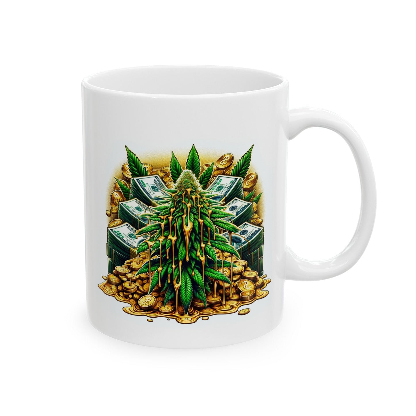 WEED MONEY GOLD Mug - Weed Coffee Mug (11oz)