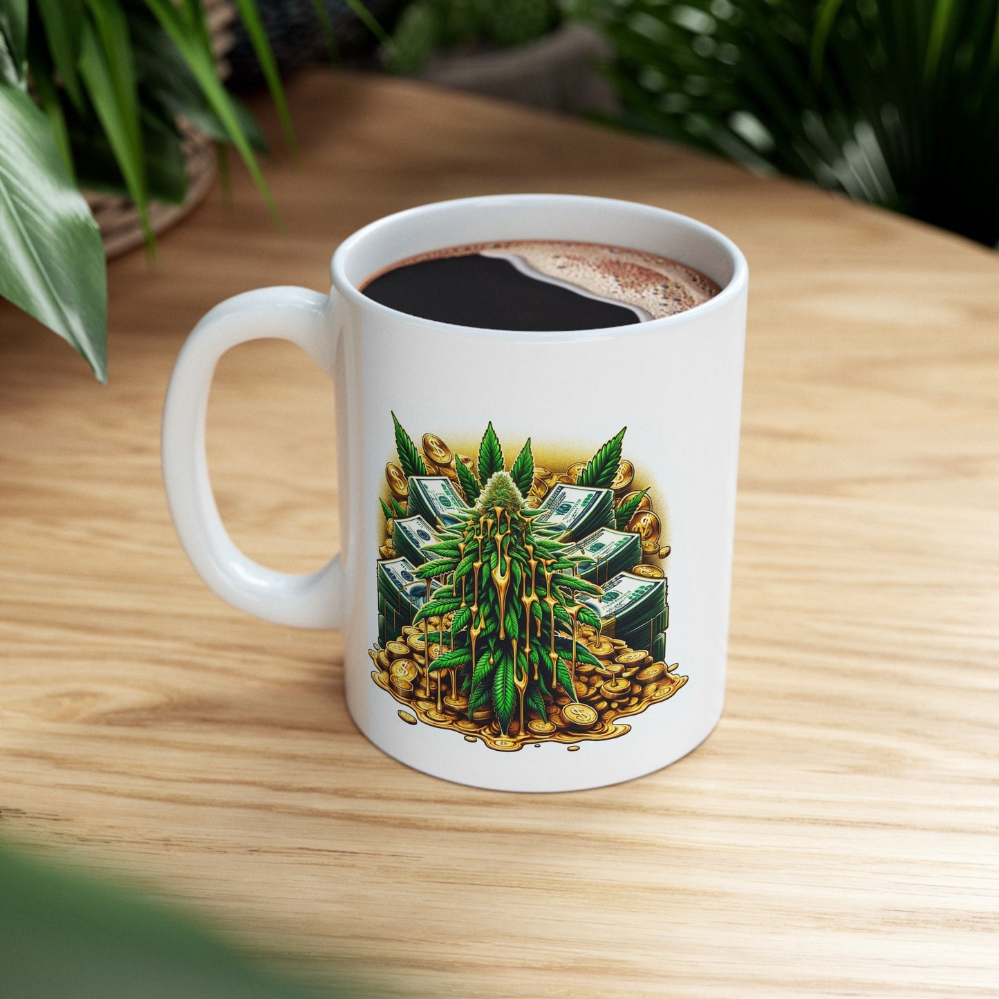WEED MONEY GOLD Mug - Weed Coffee Mug (11oz)