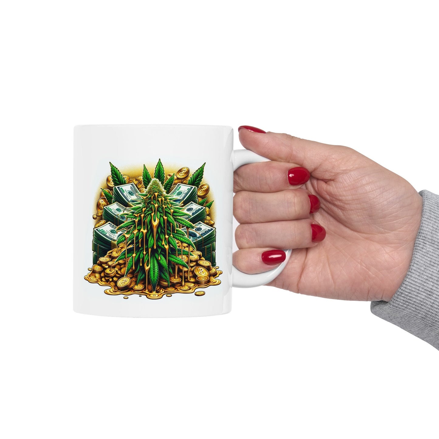 WEED MONEY GOLD Mug - Weed Coffee Mug (11oz)