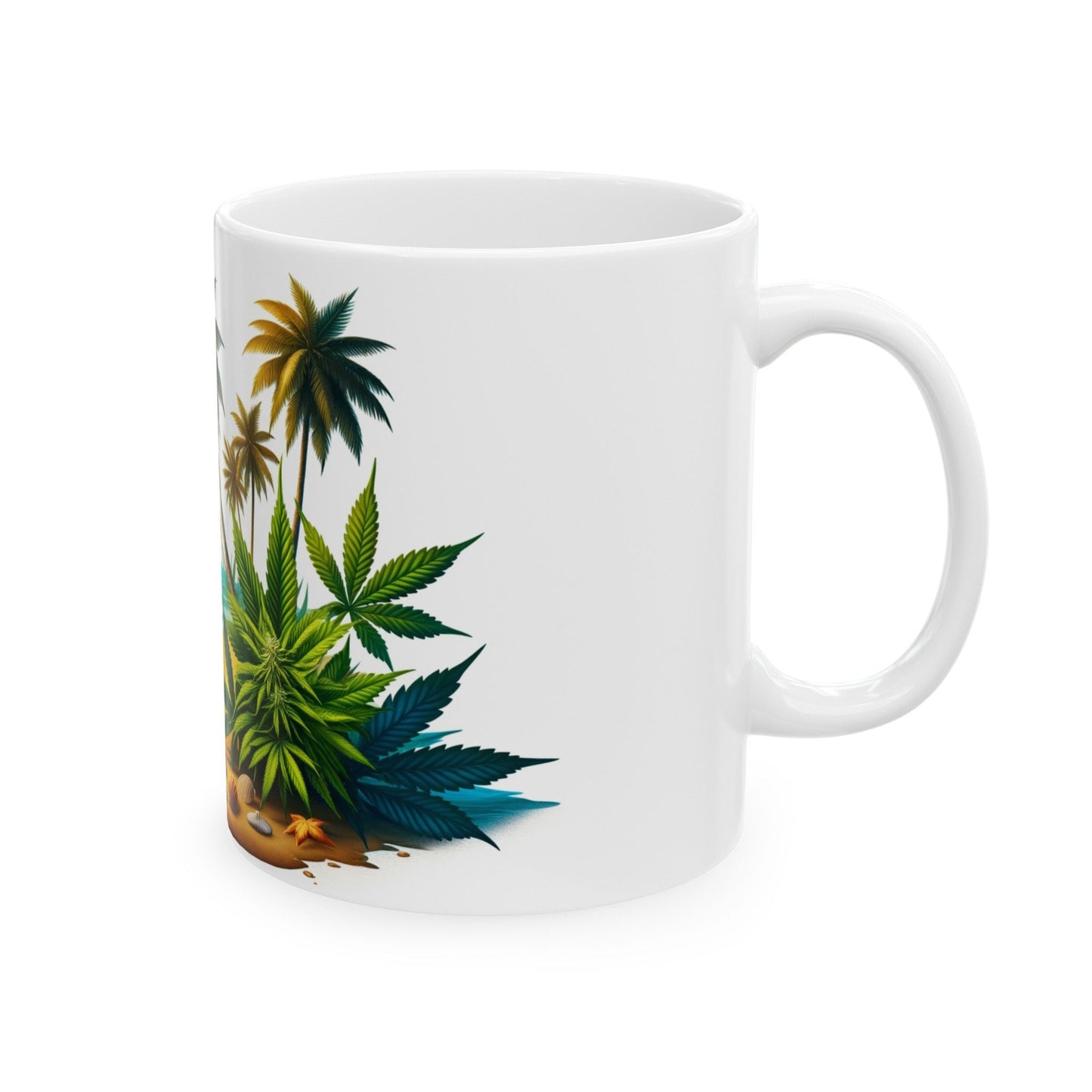 TROPICAL WEED BEACH - 420 Coffee Mug (11oz)