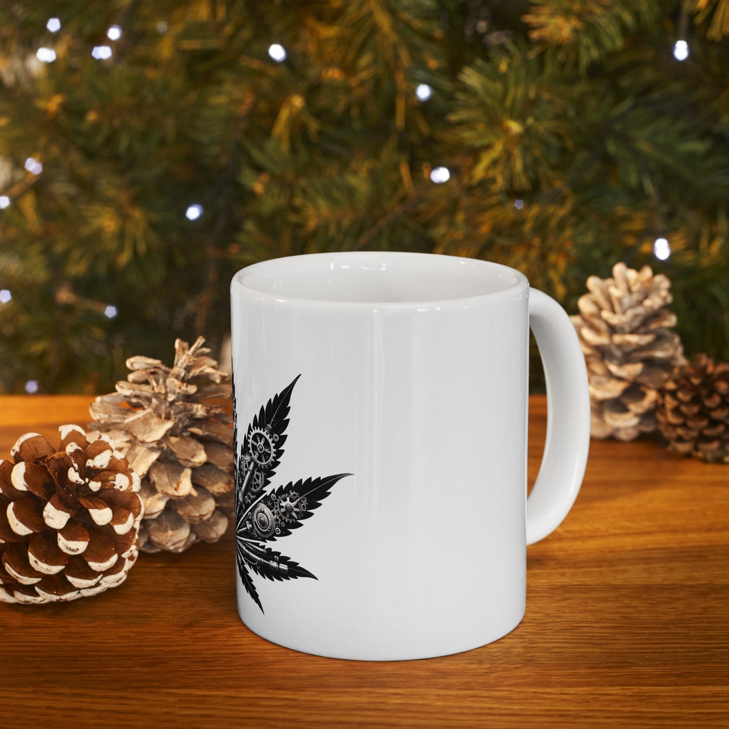 WEED LEAF of GEARS - Coffee Weed Mug (11oz)