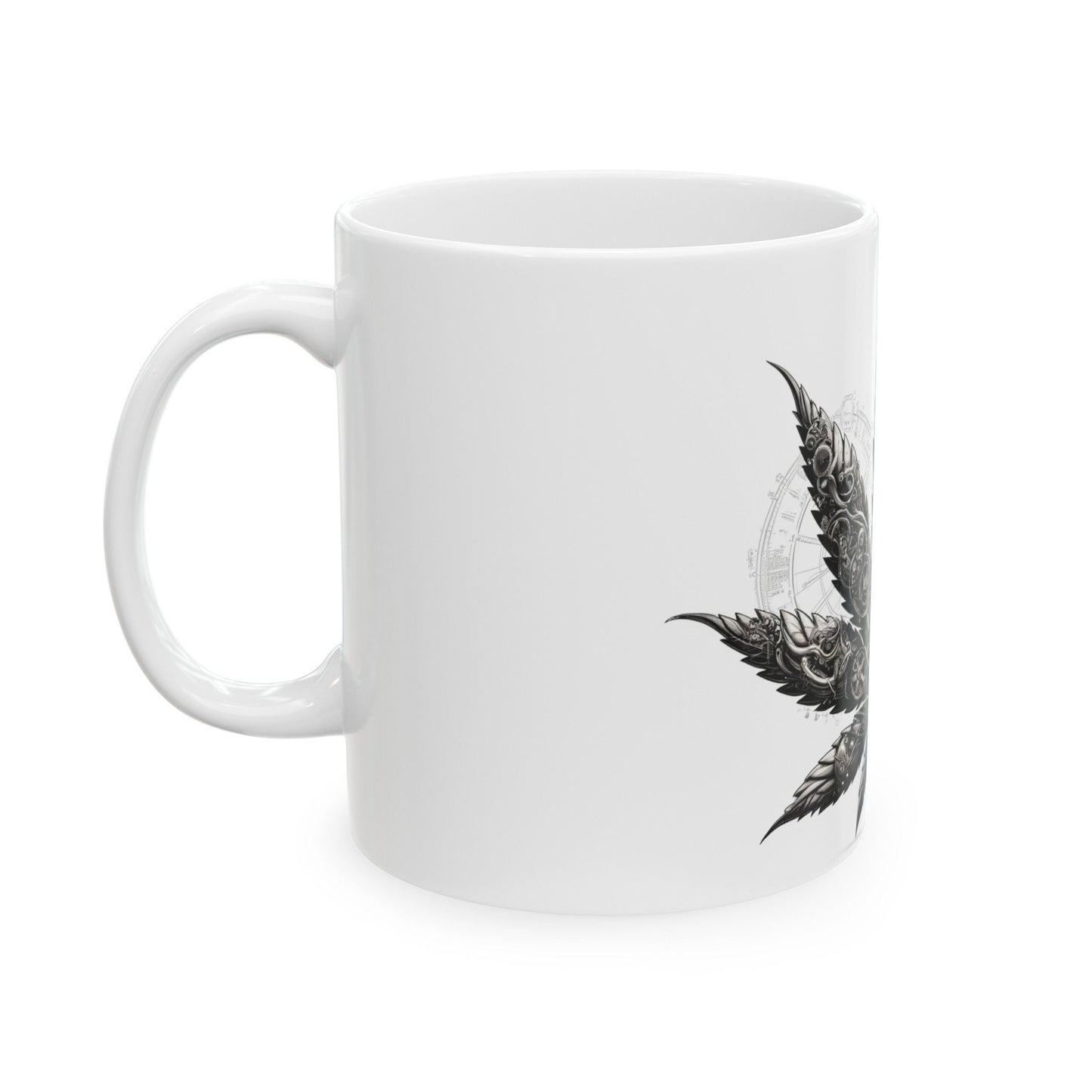 STEAMPUNK WEED LEAF - Coffee Weed Mug (11oz)