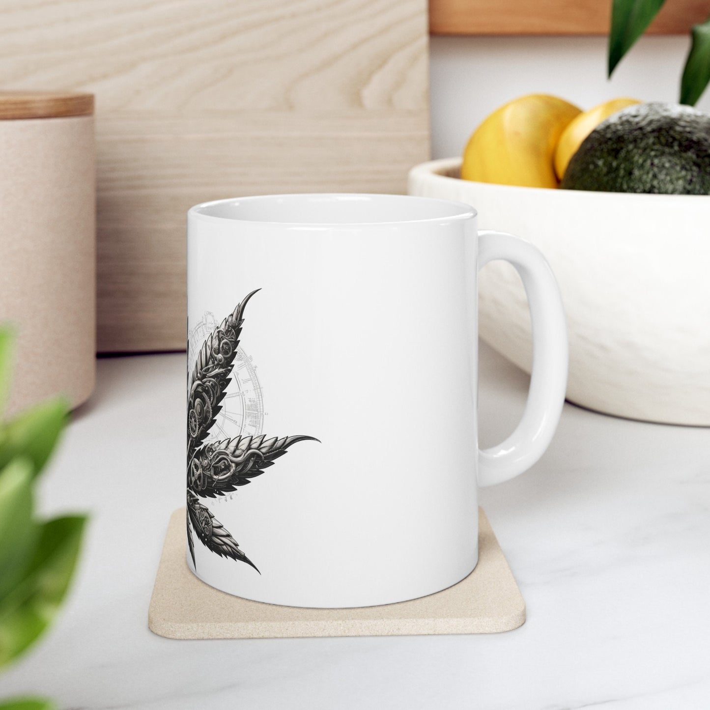 STEAMPUNK WEED LEAF - Coffee Weed Mug (11oz)