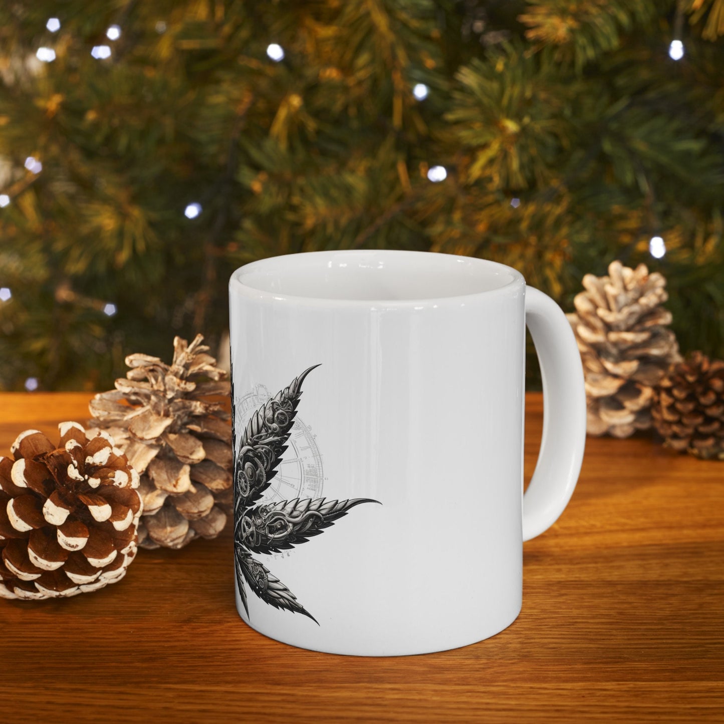 STEAMPUNK WEED LEAF - Coffee Weed Mug (11oz)