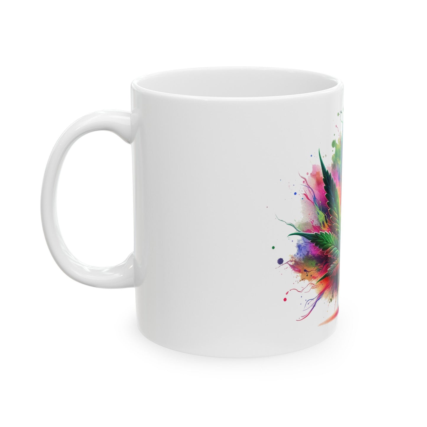WEED LEAF ART - Coffee Weed Mug (11oz)
