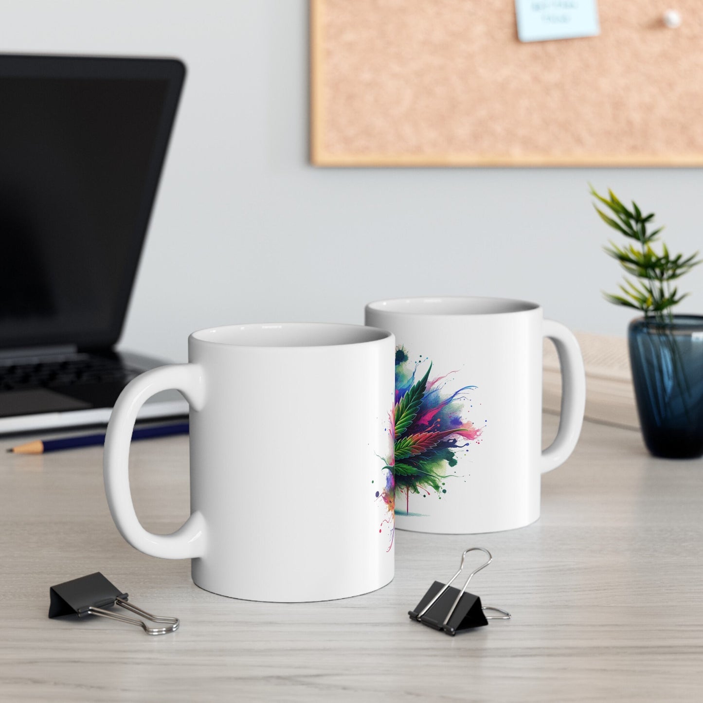 WEED LEAF ART - Coffee Weed Mug (11oz)